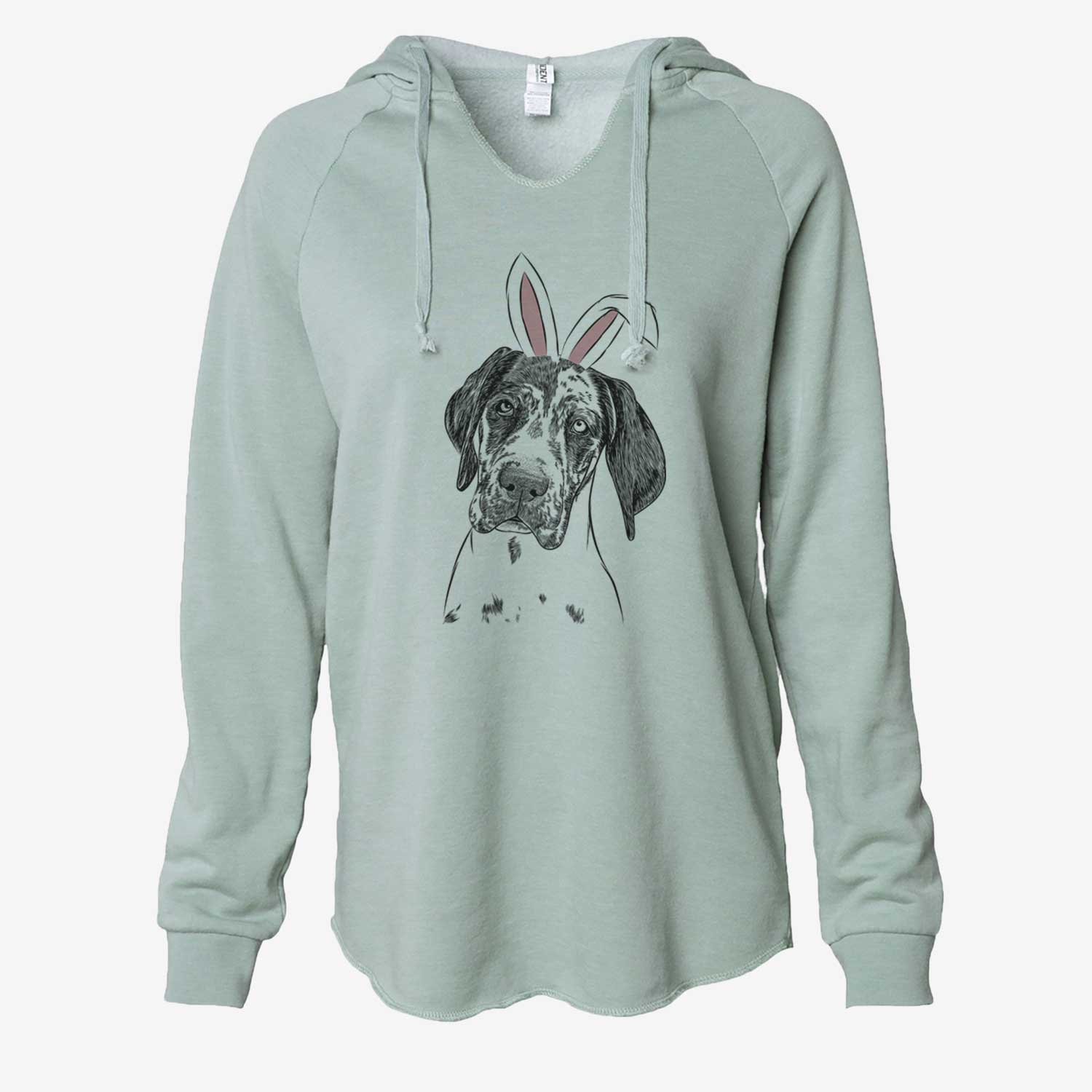 Easter Nyx the Great Dane - Cali Wave Hooded Sweatshirt
