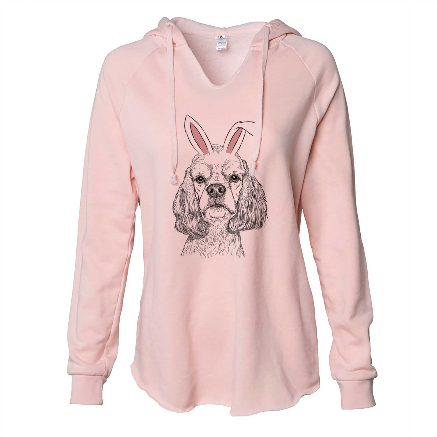 Easter Oakley the American Cocker Spaniel - Cali Wave Hooded Sweatshirt