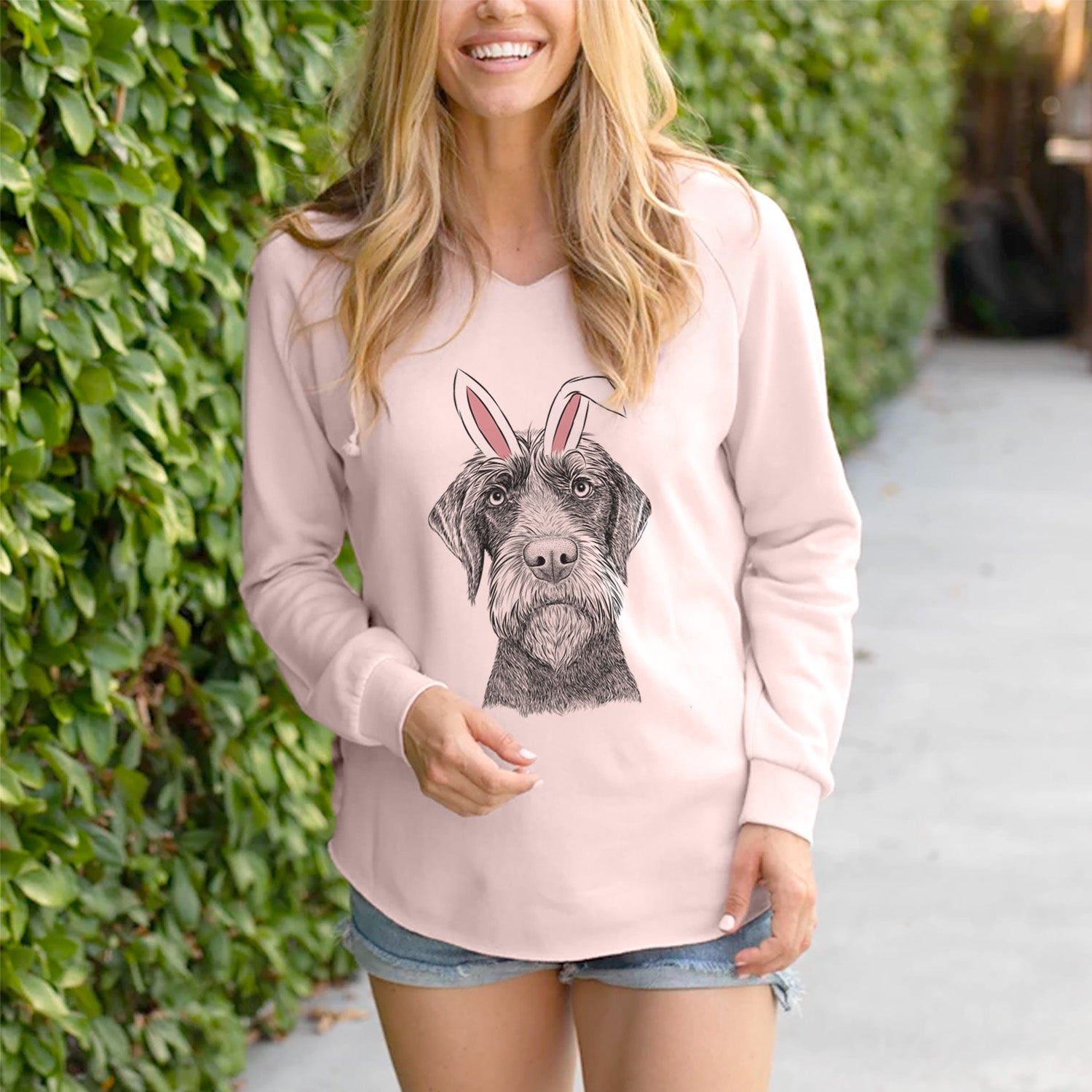 Easter Oakley the Pudelpointer - Cali Wave Hooded Sweatshirt