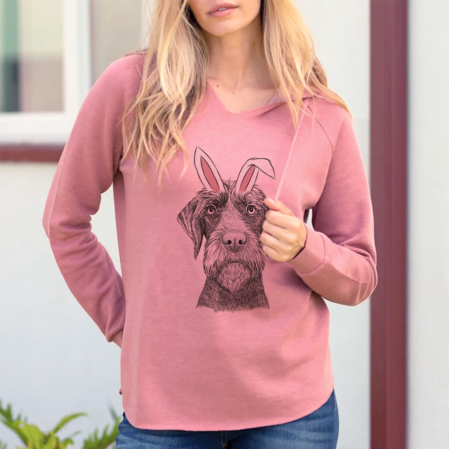 Easter Oakley the Pudelpointer - Cali Wave Hooded Sweatshirt