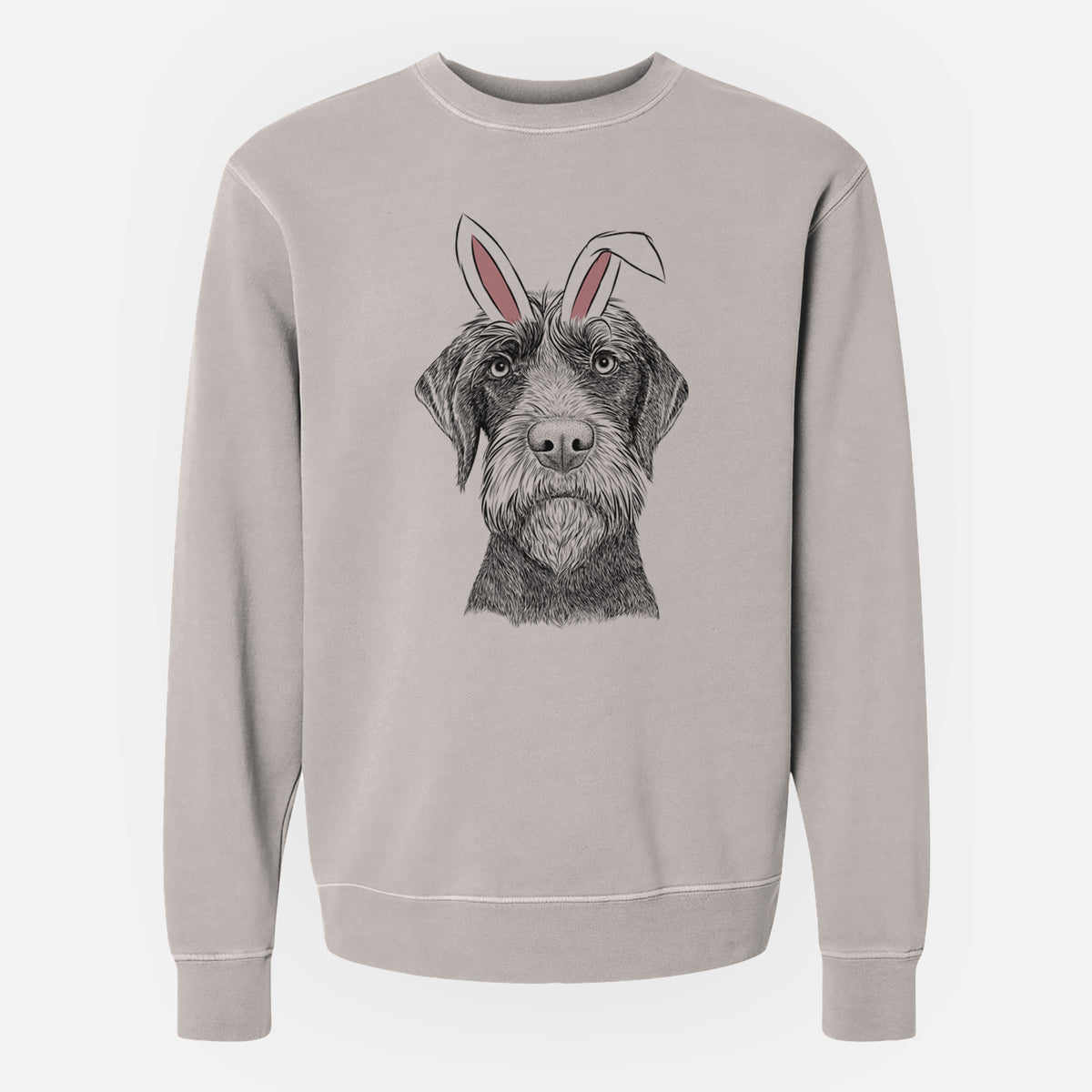Easter Oakley the Pudelpointer - Unisex Pigment Dyed Crew Sweatshirt