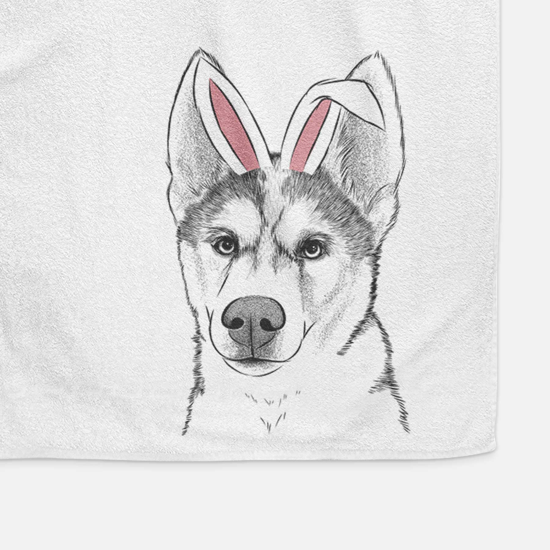 Odin the Siberian Husky Decorative Hand Towel