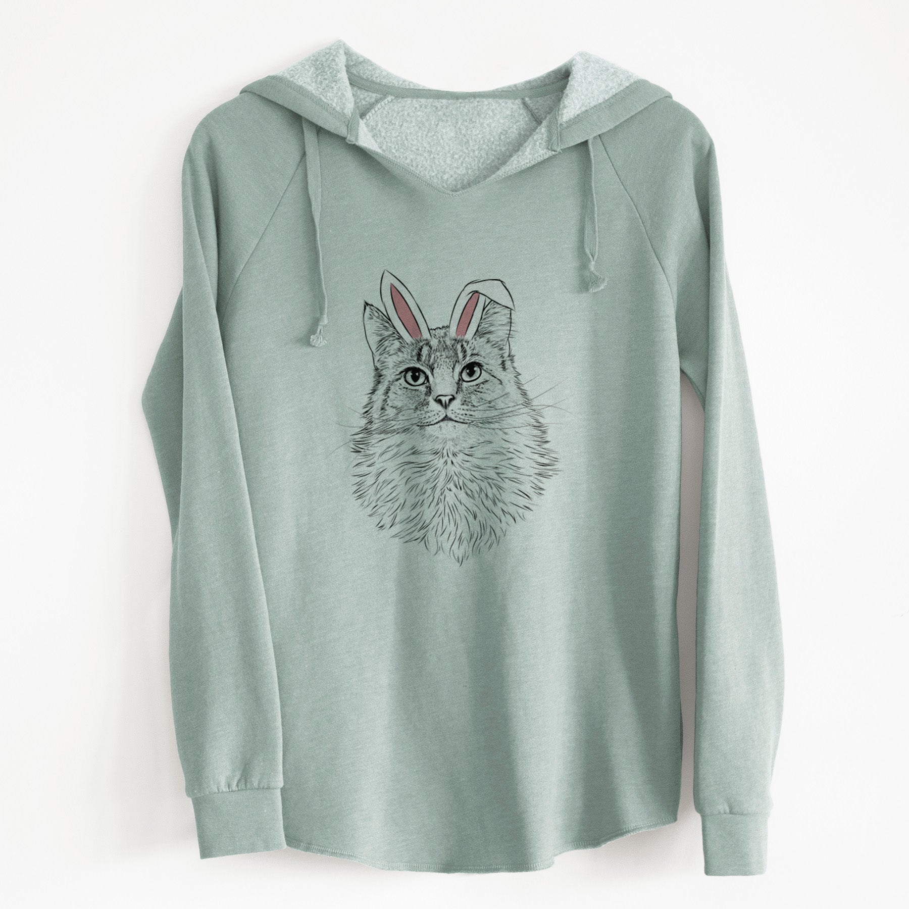 Easter Olive the Cat - Cali Wave Hooded Sweatshirt