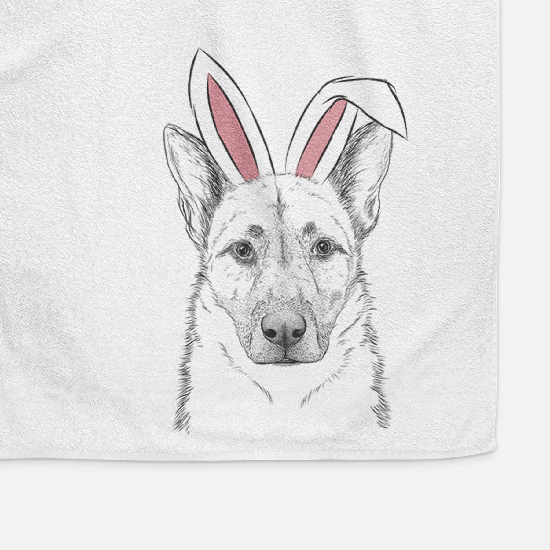 Oliverno the German Shepherd Decorative Hand Towel