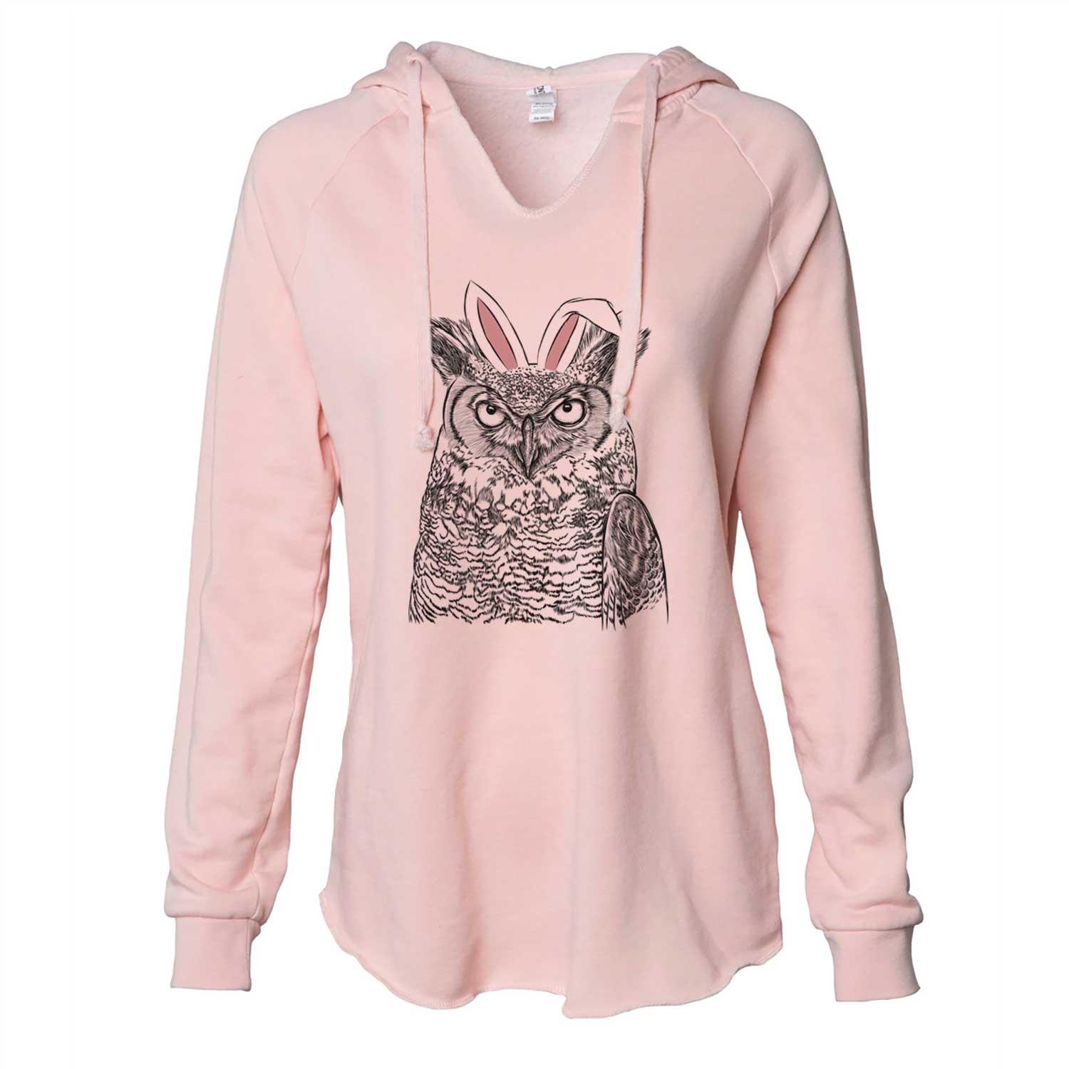 Easter Ozwald the Grey Horned Owl - Cali Wave Hooded Sweatshirt