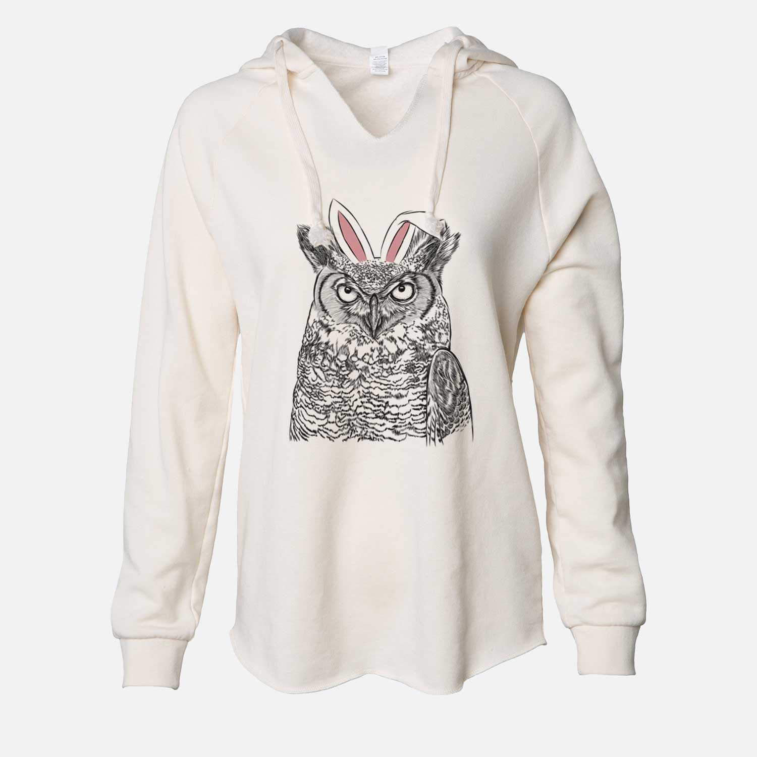 Easter Ozwald the Grey Horned Owl - Cali Wave Hooded Sweatshirt