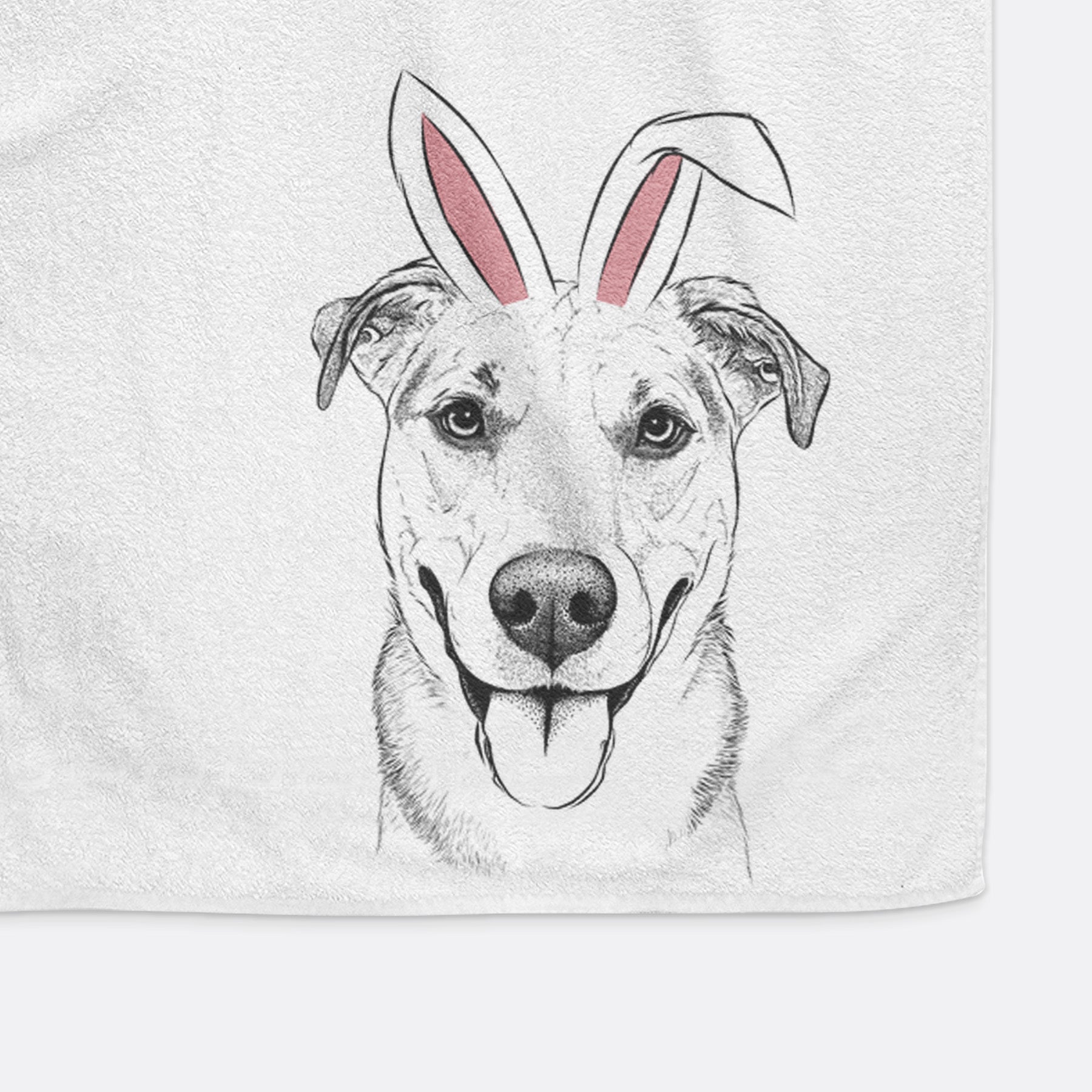 Padre the Pitbull Mix Decorative Hand Towel