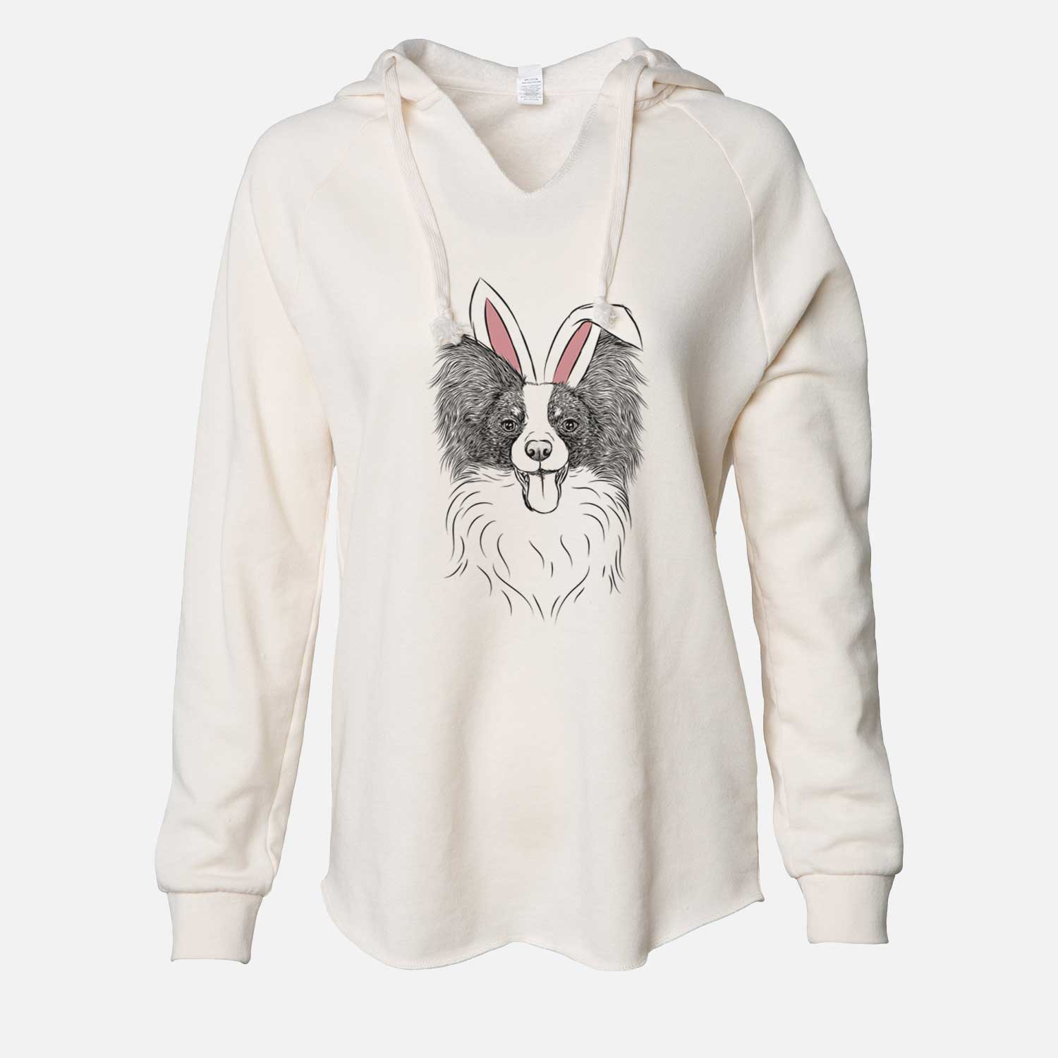 Easter Patrick the Papillon - Cali Wave Hooded Sweatshirt