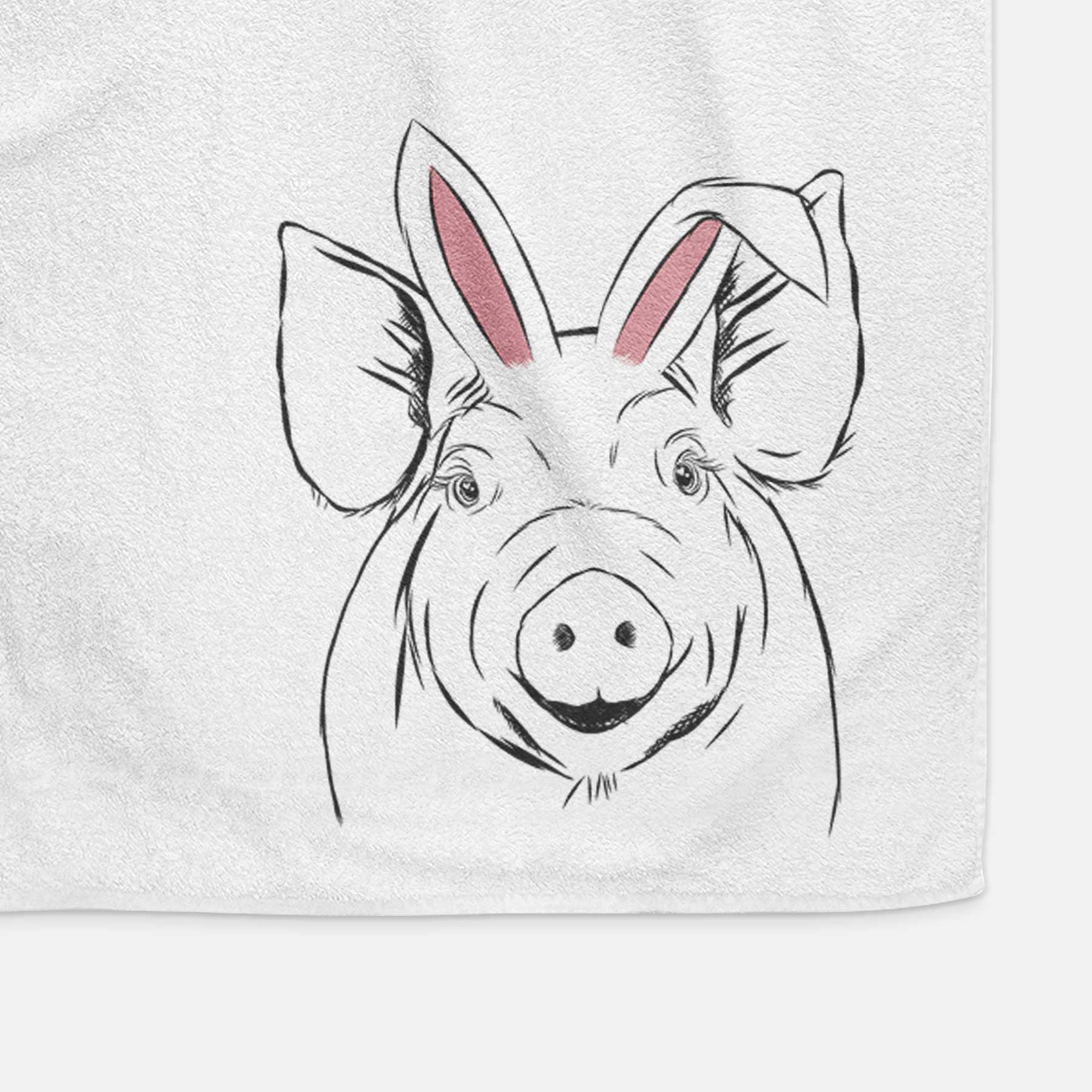 Perry the Pig Decorative Hand Towel