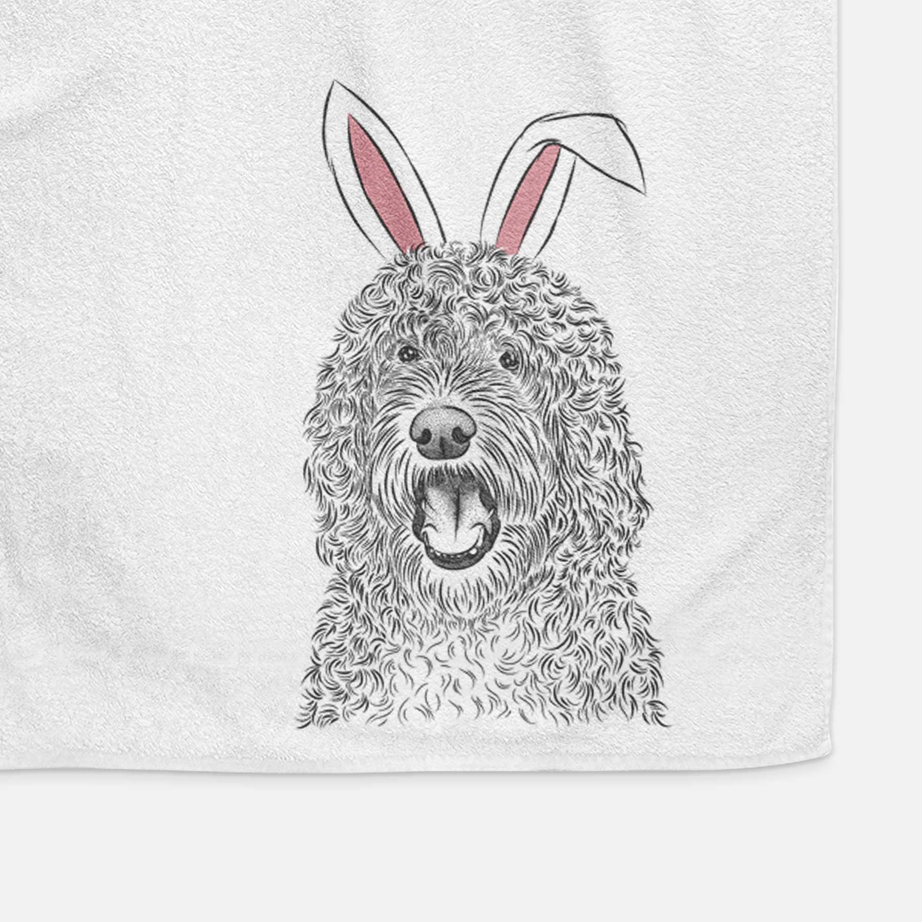 Phillip the Portuguese Water Dog Decorative Hand Towel