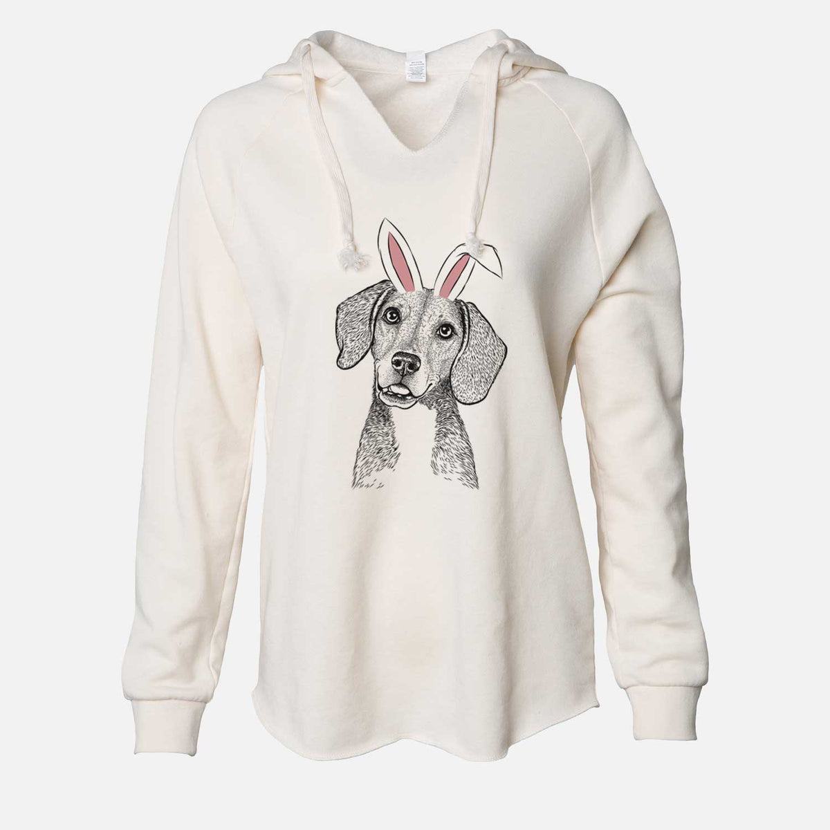 Easter Piggy the Beagle Mix - Cali Wave Hooded Sweatshirt