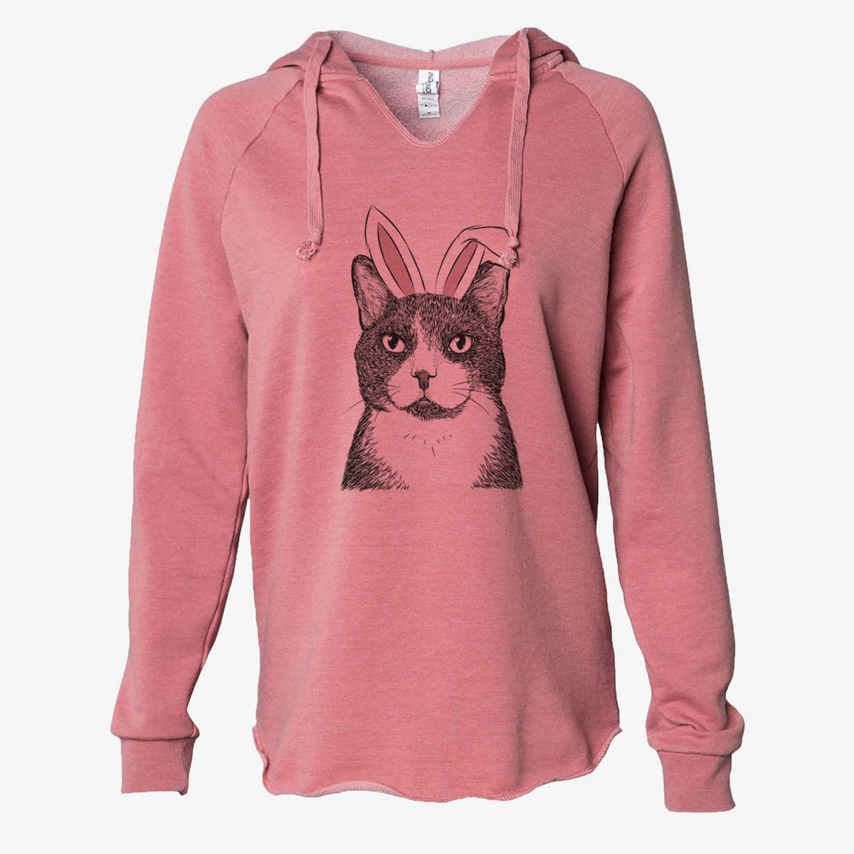 Easter Pinky the Tuxedo Cat - Cali Wave Hooded Sweatshirt