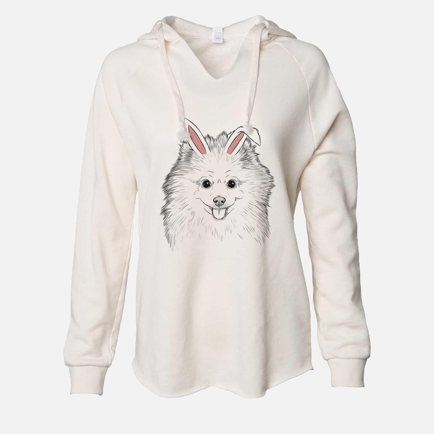 Easter Piper Jo the Pomeranian - Cali Wave Hooded Sweatshirt