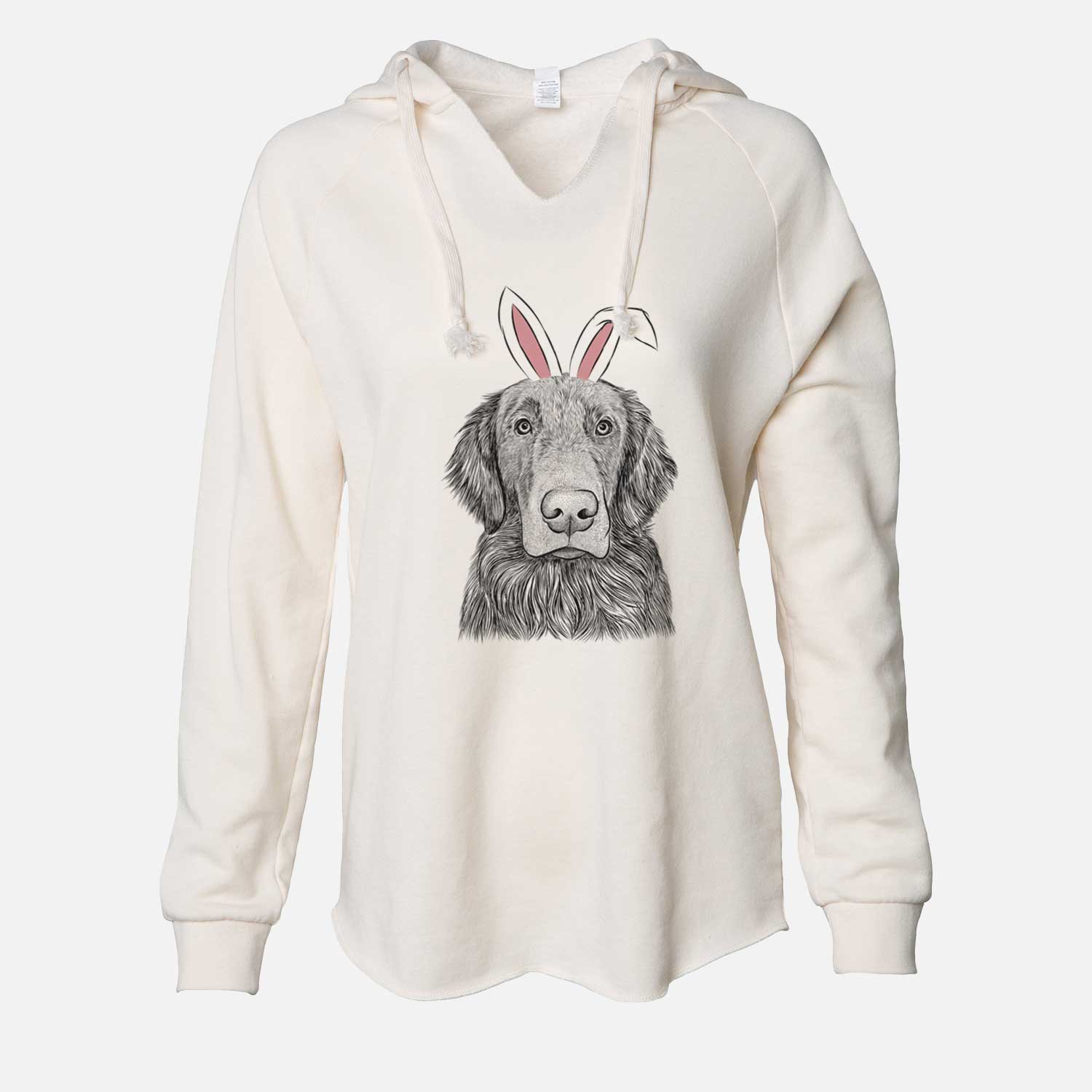 Easter Pippin the Flat Coated Retriever - Cali Wave Hooded Sweatshirt