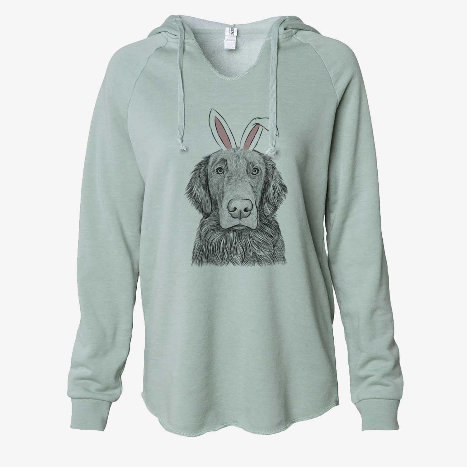 Easter Pippin the Flat Coated Retriever - Cali Wave Hooded Sweatshirt