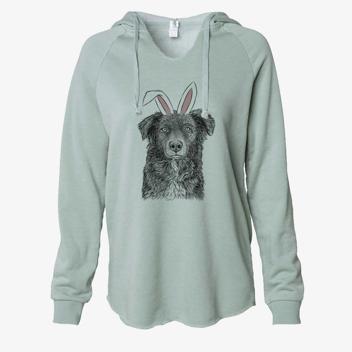 Easter Pixel the Australian Shepherd - Cali Wave Hooded Sweatshirt