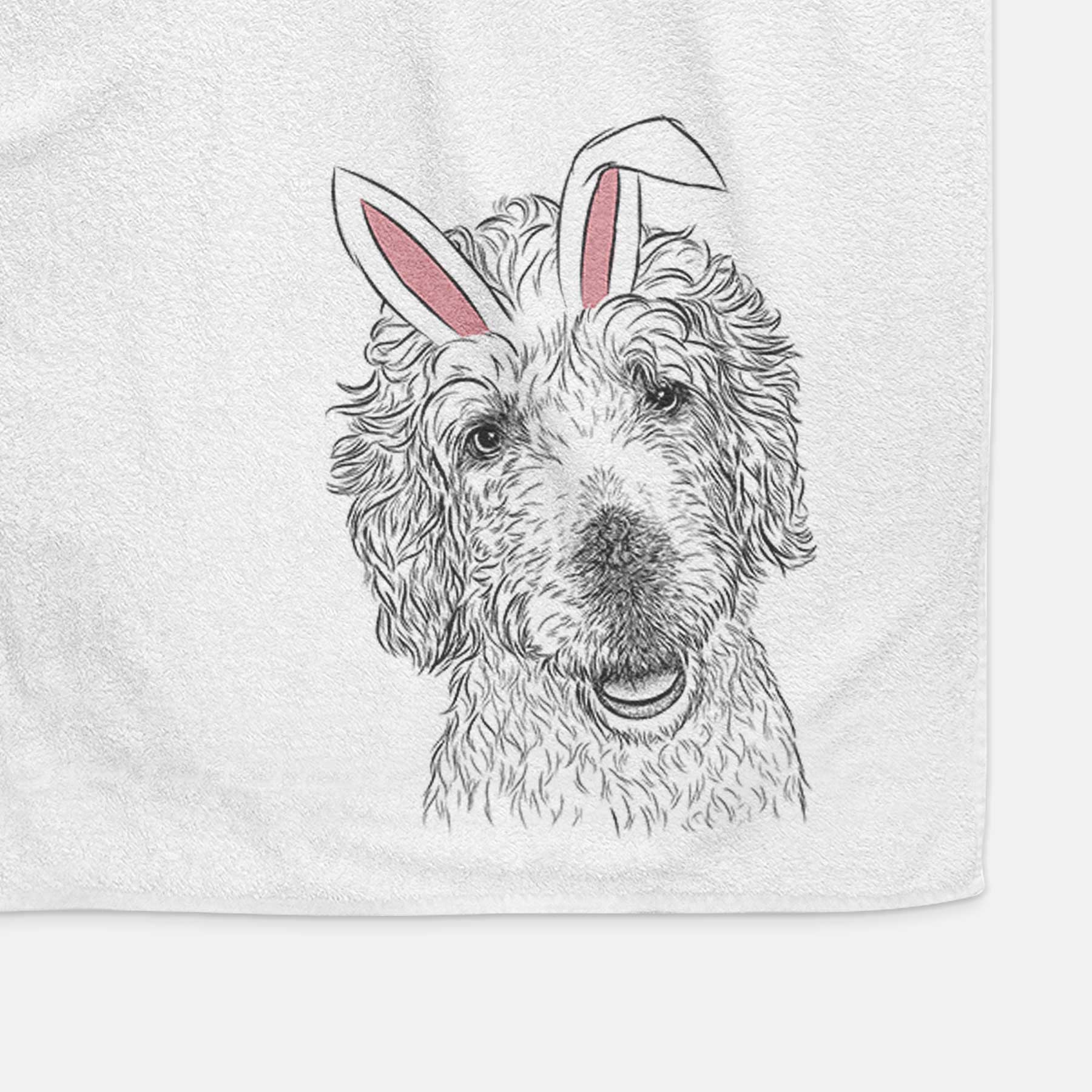 Preston the Labradoodle Decorative Hand Towel