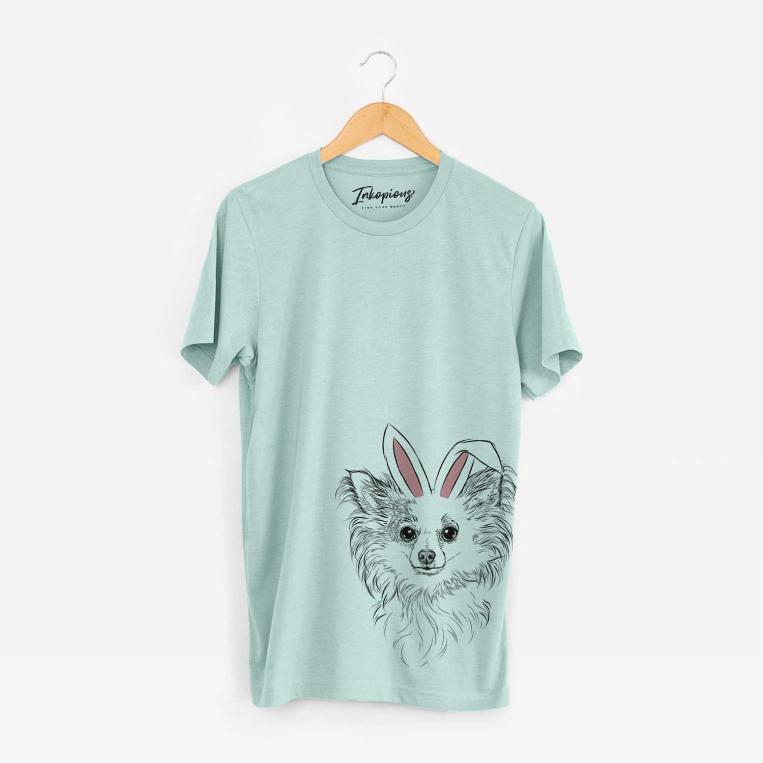 Easter Princess Ava the Long Haired Chihuahua - Unisex Crewneck