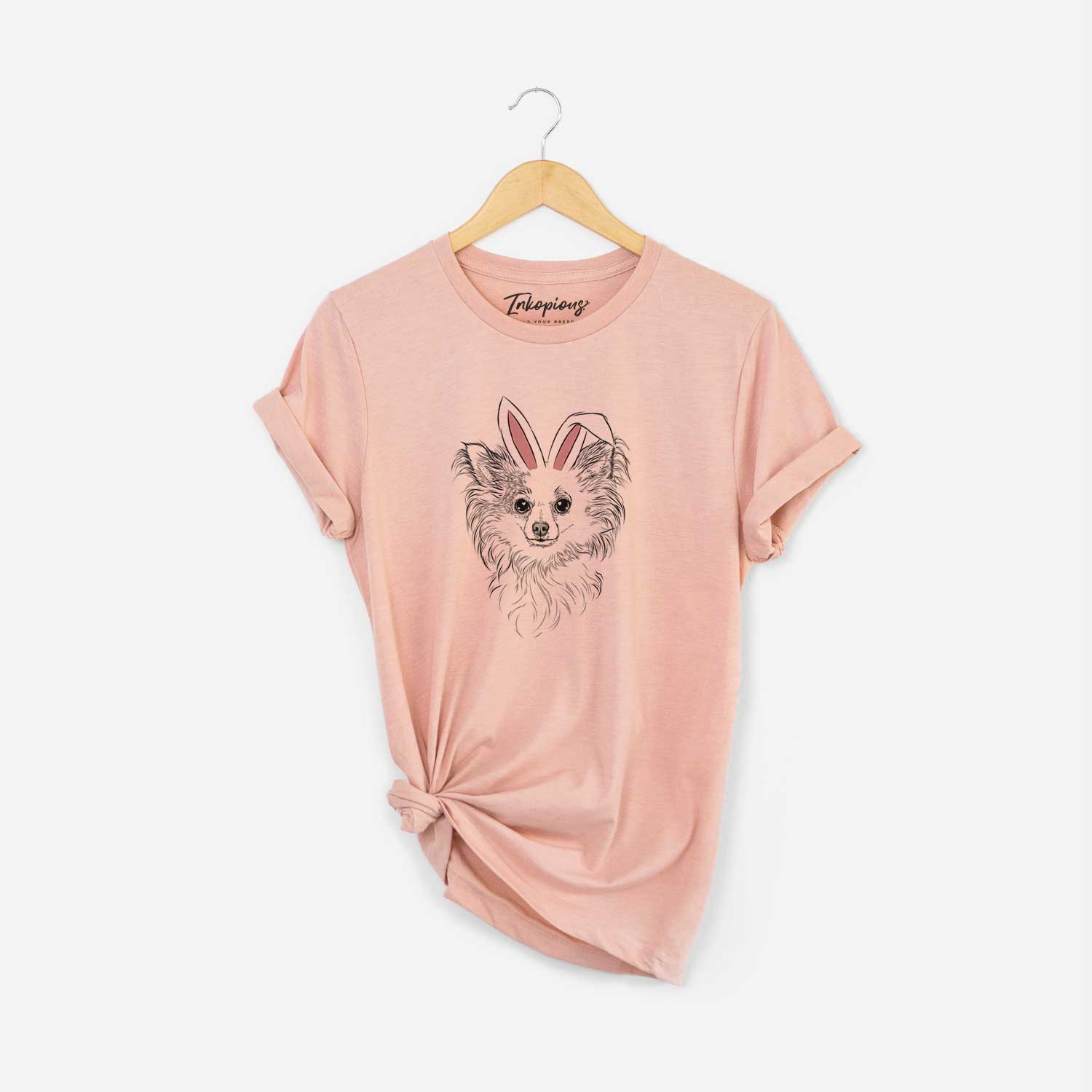 Easter Princess Ava the Long Haired Chihuahua - Unisex Crewneck