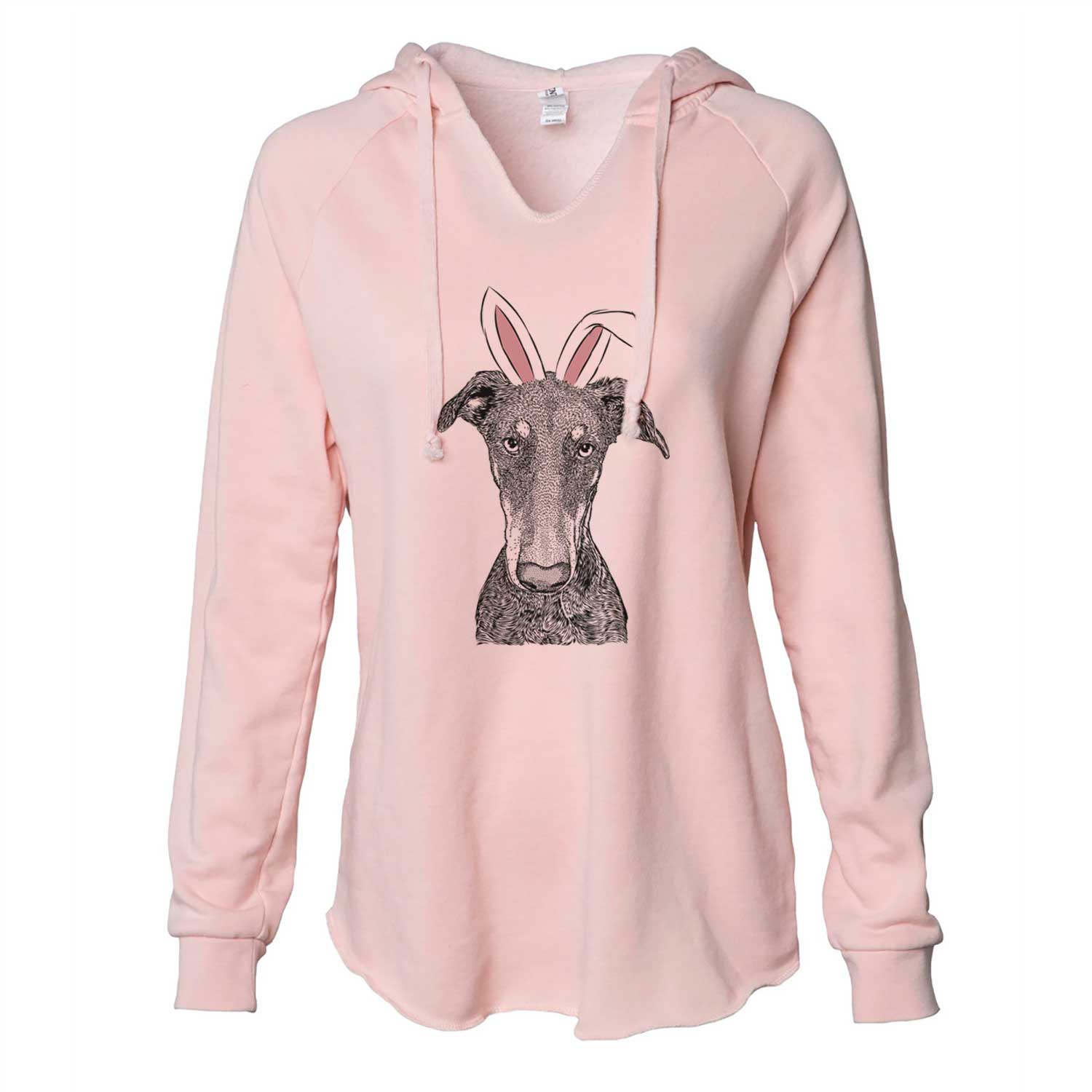 Easter Princess Fiona the Doberman Pinscher - Cali Wave Hooded Sweatshirt