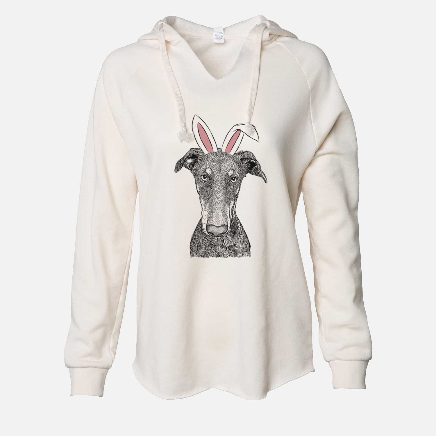 Easter Princess Fiona the Doberman Pinscher - Cali Wave Hooded Sweatshirt