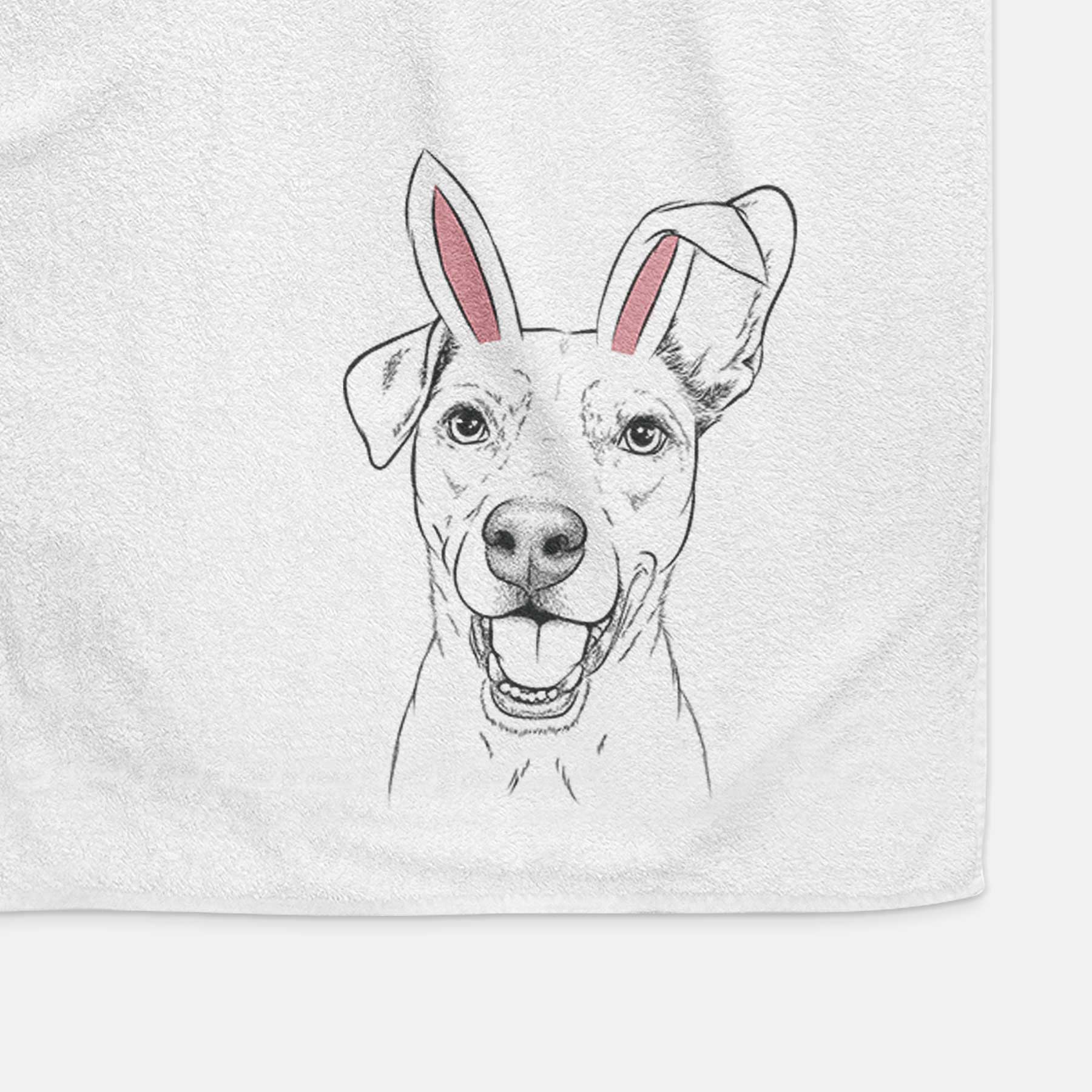 Radar the Pitbull Mix Decorative Hand Towel