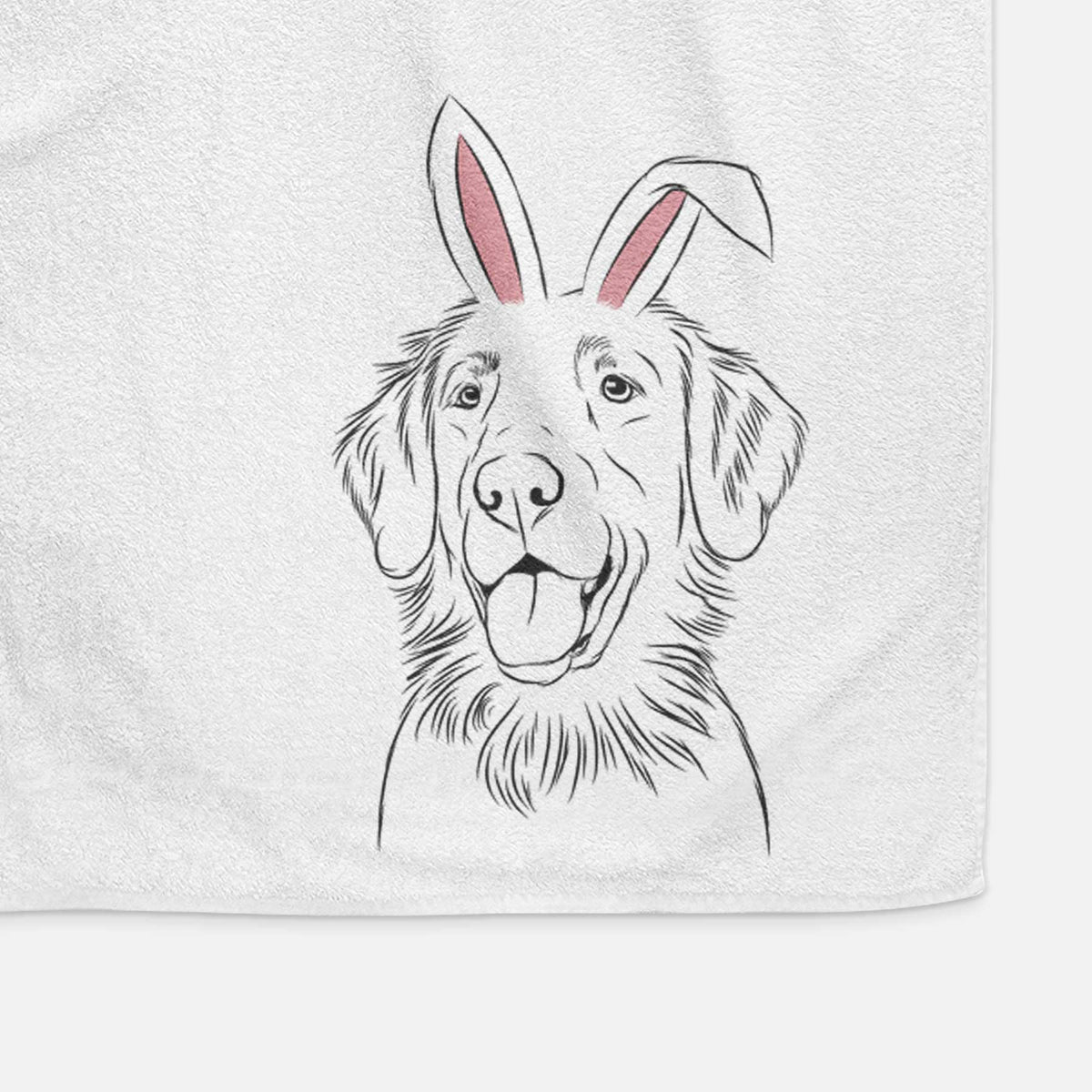 Raisin the Flat Coated Retriever Decorative Hand Towel