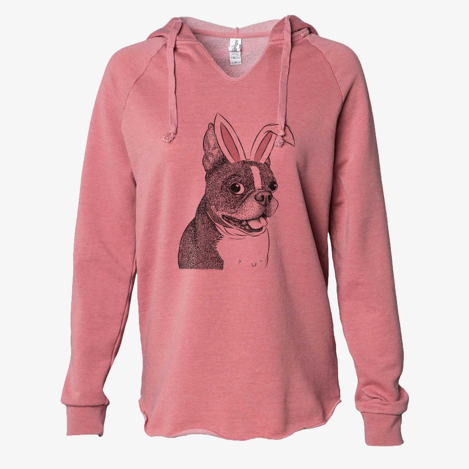 Easter Ralphie the Boston Terrier - Cali Wave Hooded Sweatshirt