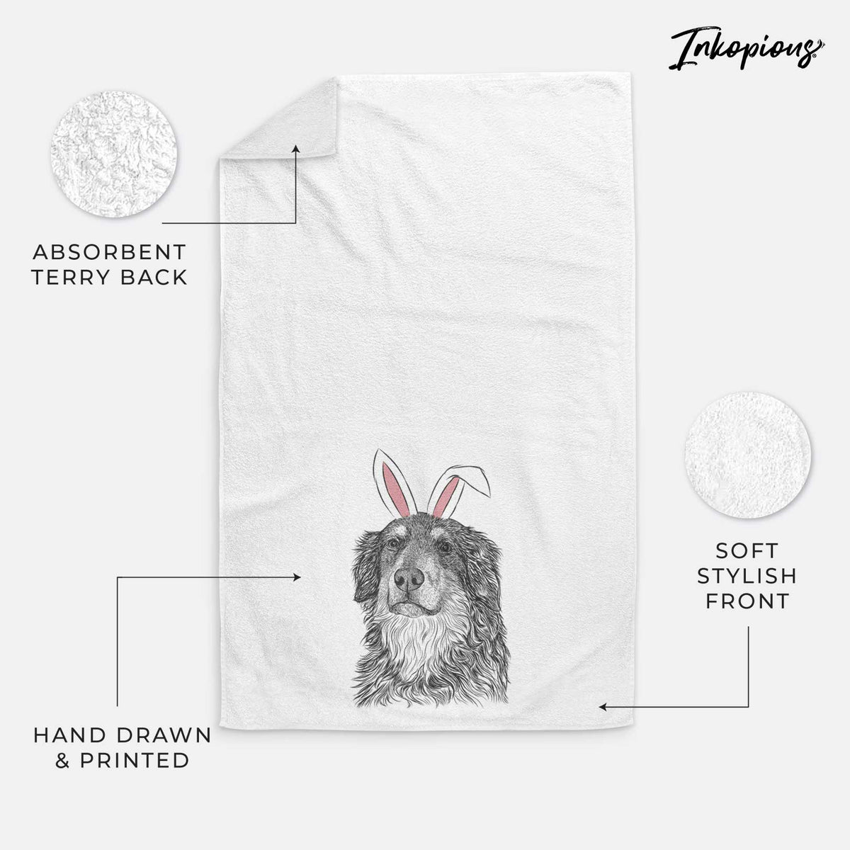 Ranger the Mixed Breed Decorative Hand Towel