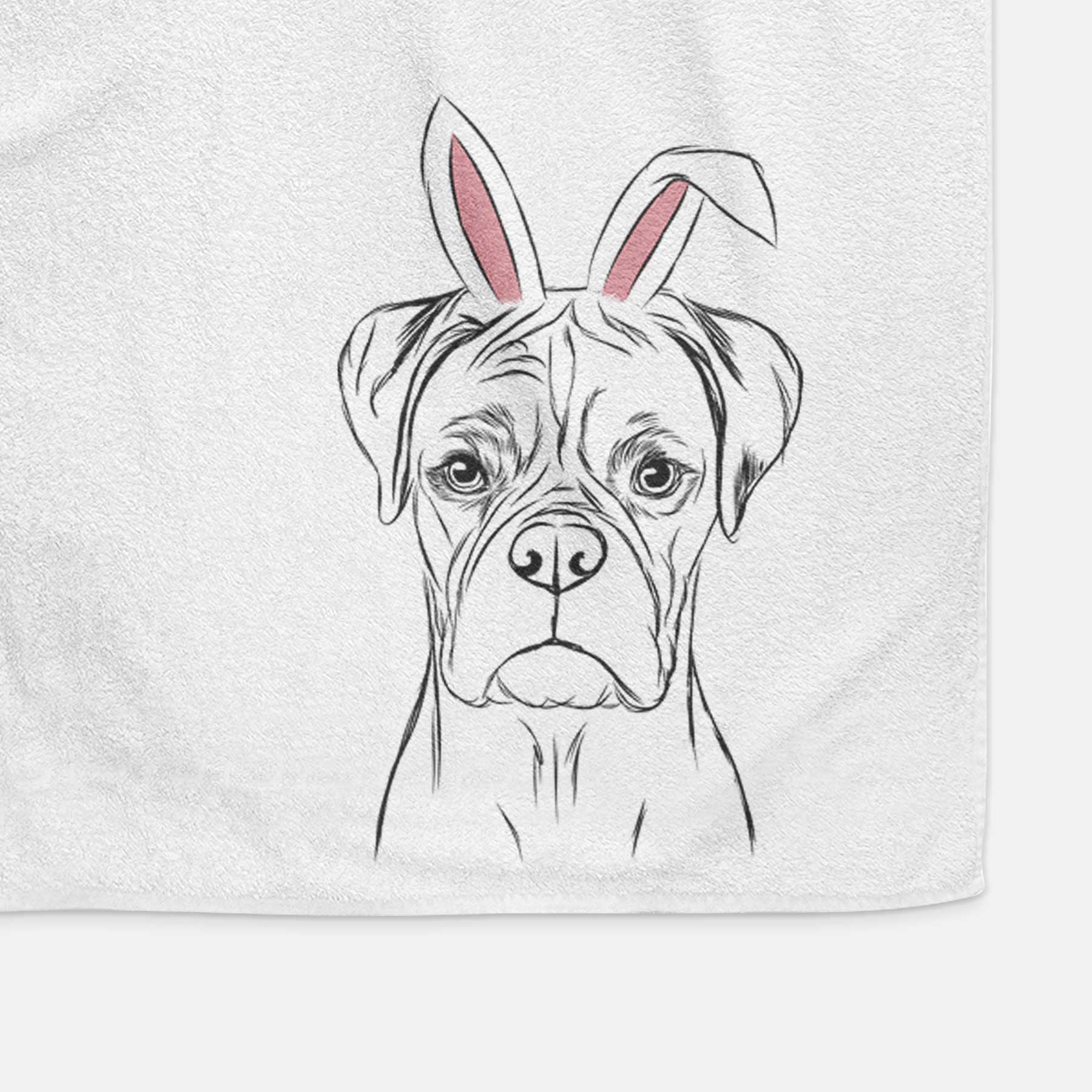 Reese the Boxer Decorative Hand Towel