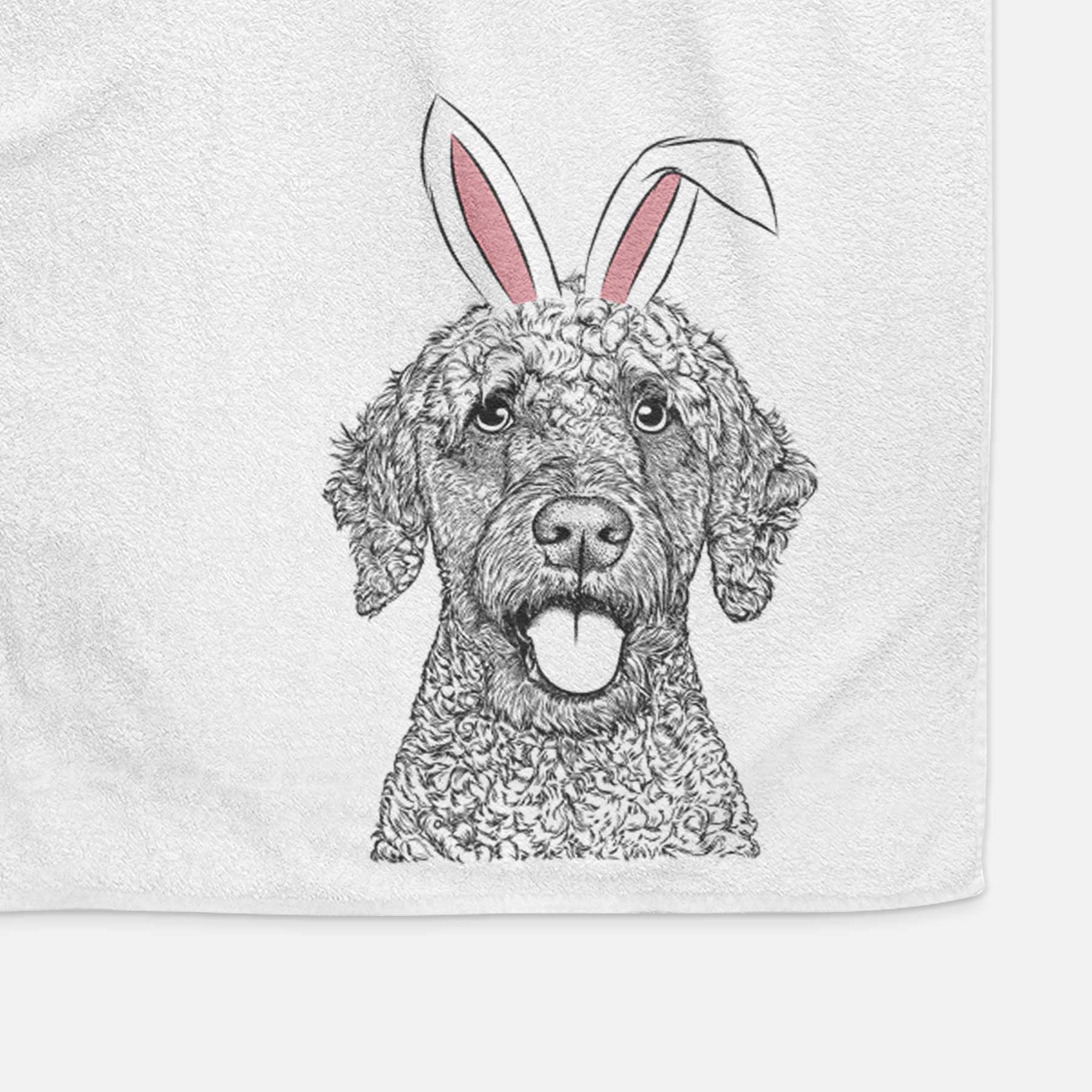 Reina the Spanish Water Dog Decorative Hand Towel