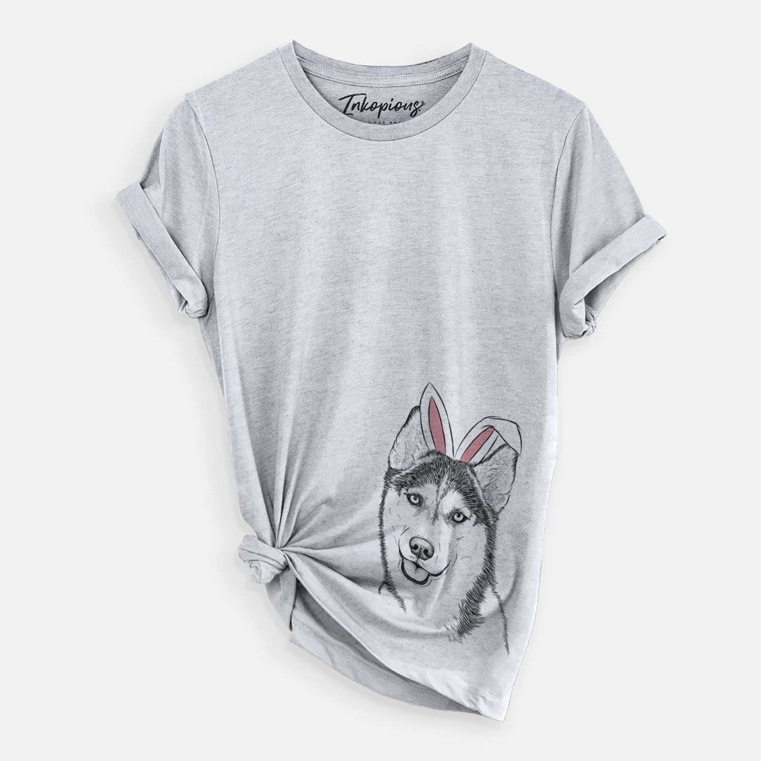 Easter Remmie the Siberian Husky - Unisex Crewneck