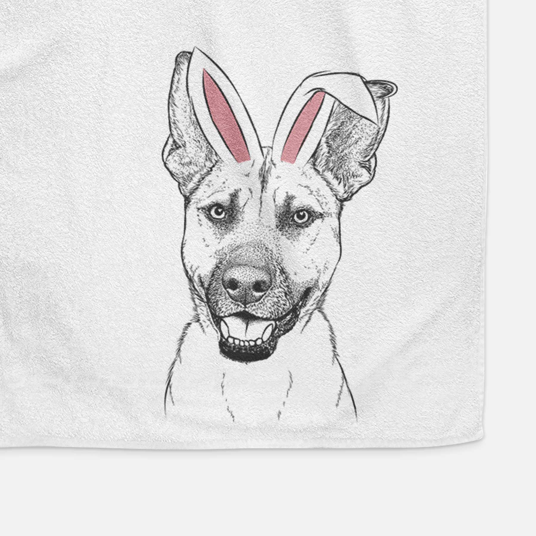 Remus the German Shepherd Mix Decorative Hand Towel