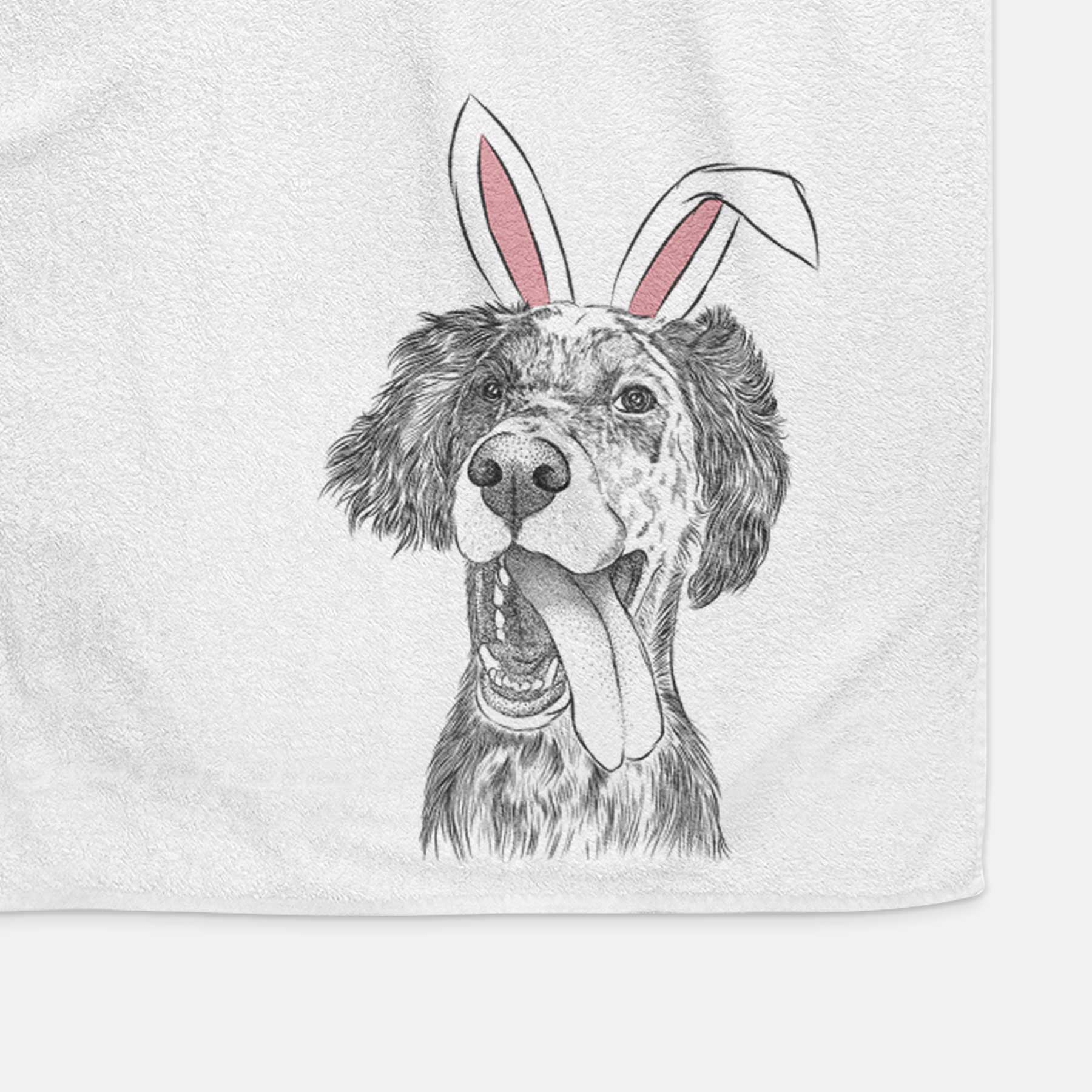 Renly the English Setter Decorative Hand Towel