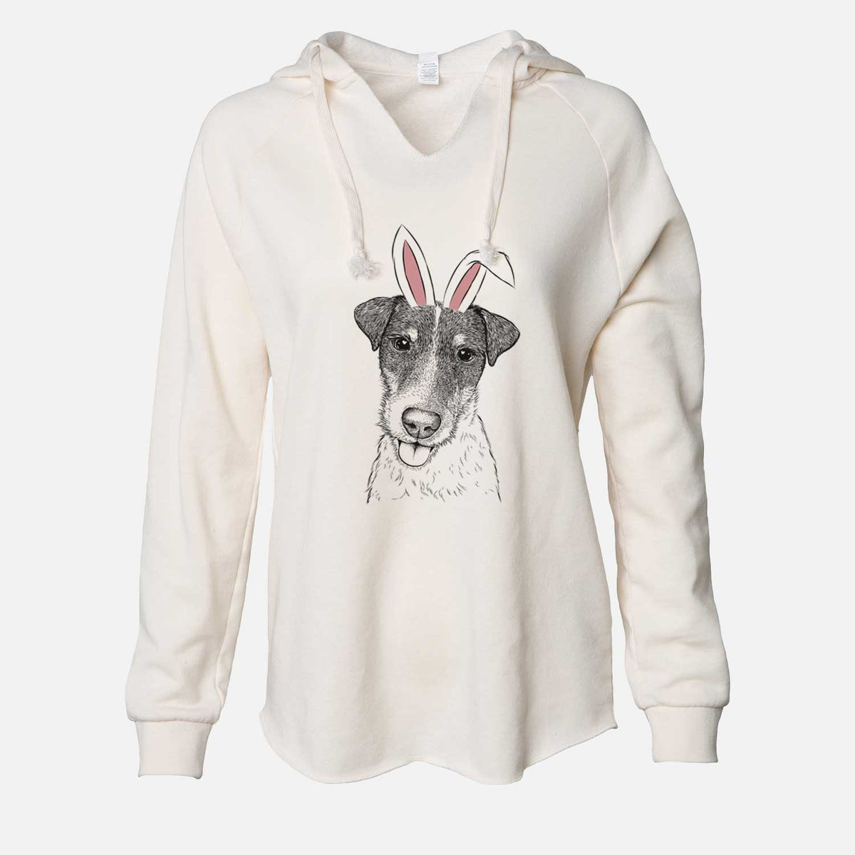 Easter Rider the Parson Russell Terrier - Cali Wave Hooded Sweatshirt