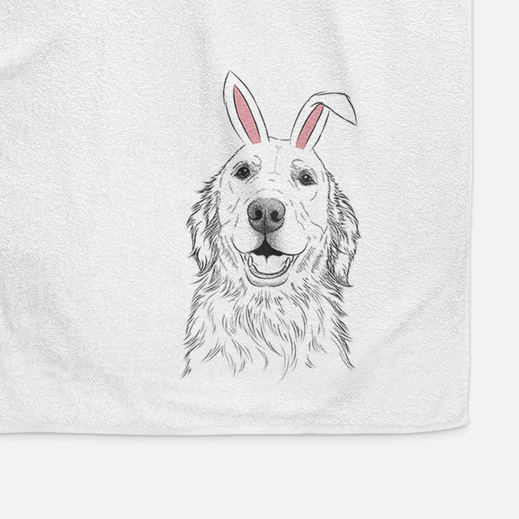 Ridge the Golden Retriever Decorative Hand Towel