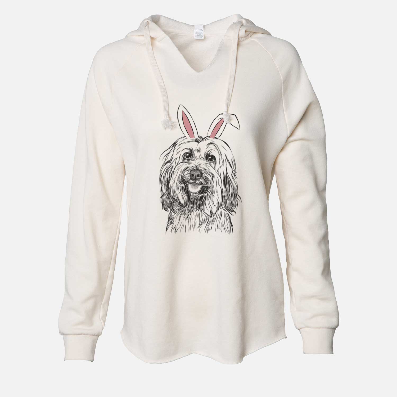 Easter Rime the Tibetan Terrier - Cali Wave Hooded Sweatshirt