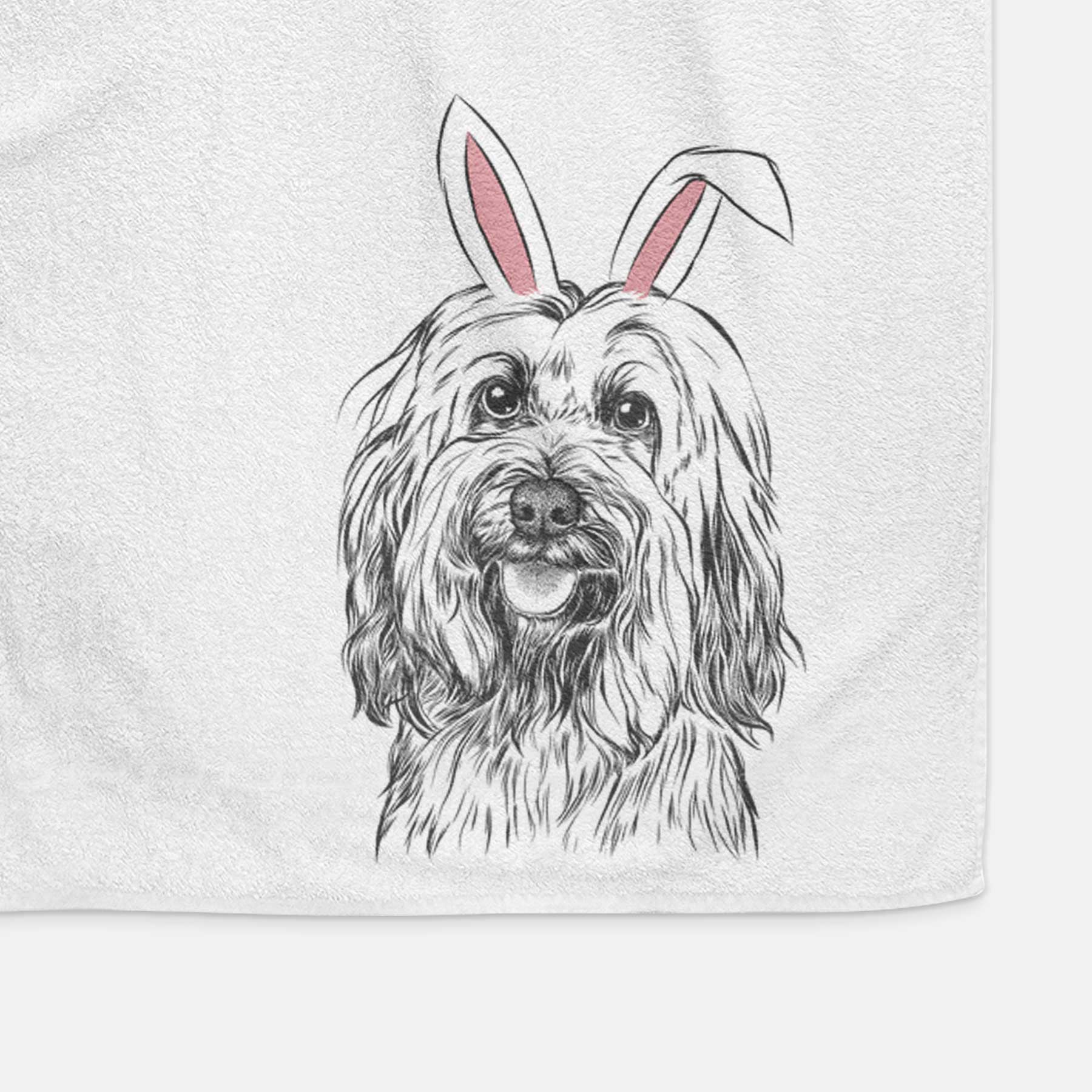 Rime the Tibetan Terrier Decorative Hand Towel