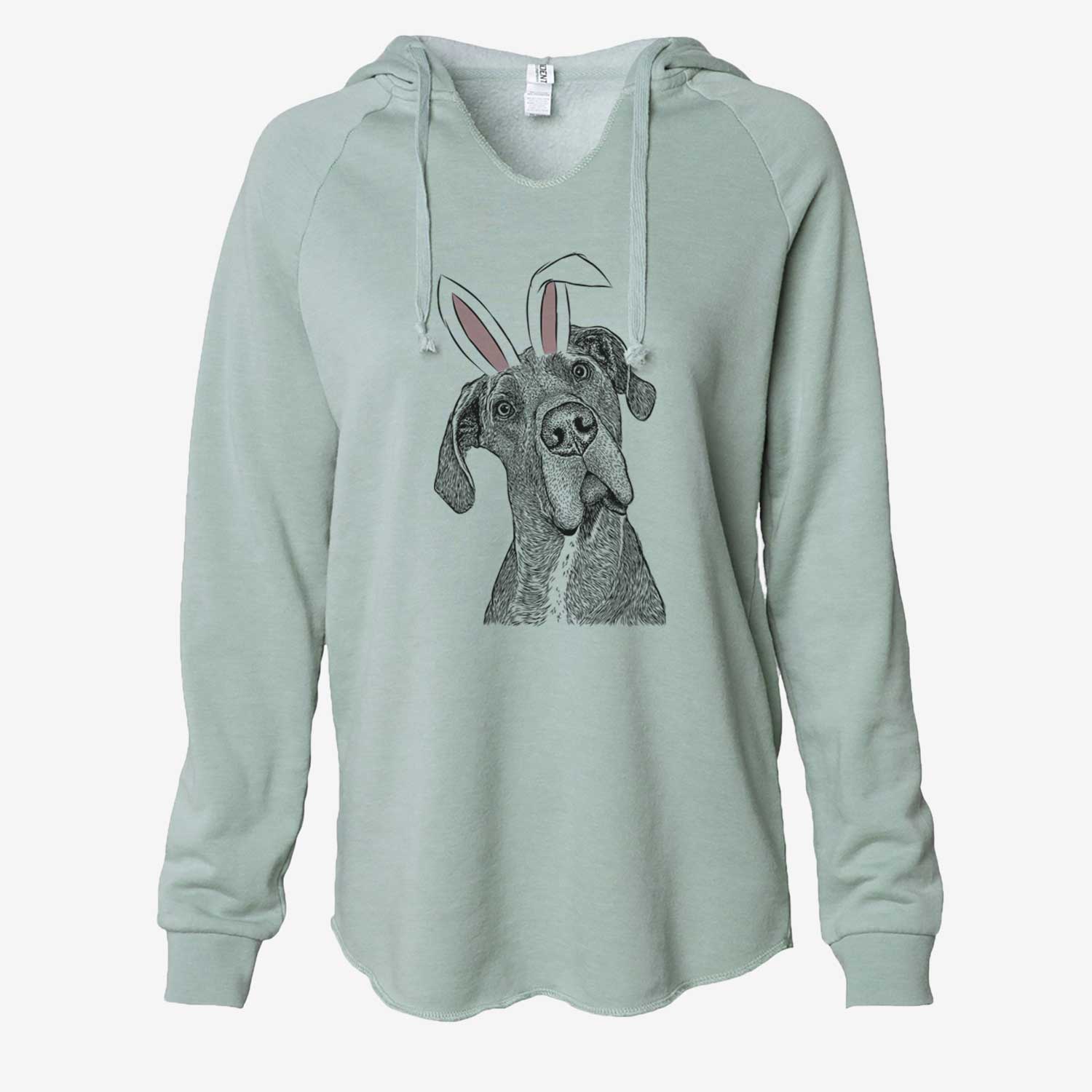 Easter River the Great Dane - Cali Wave Hooded Sweatshirt