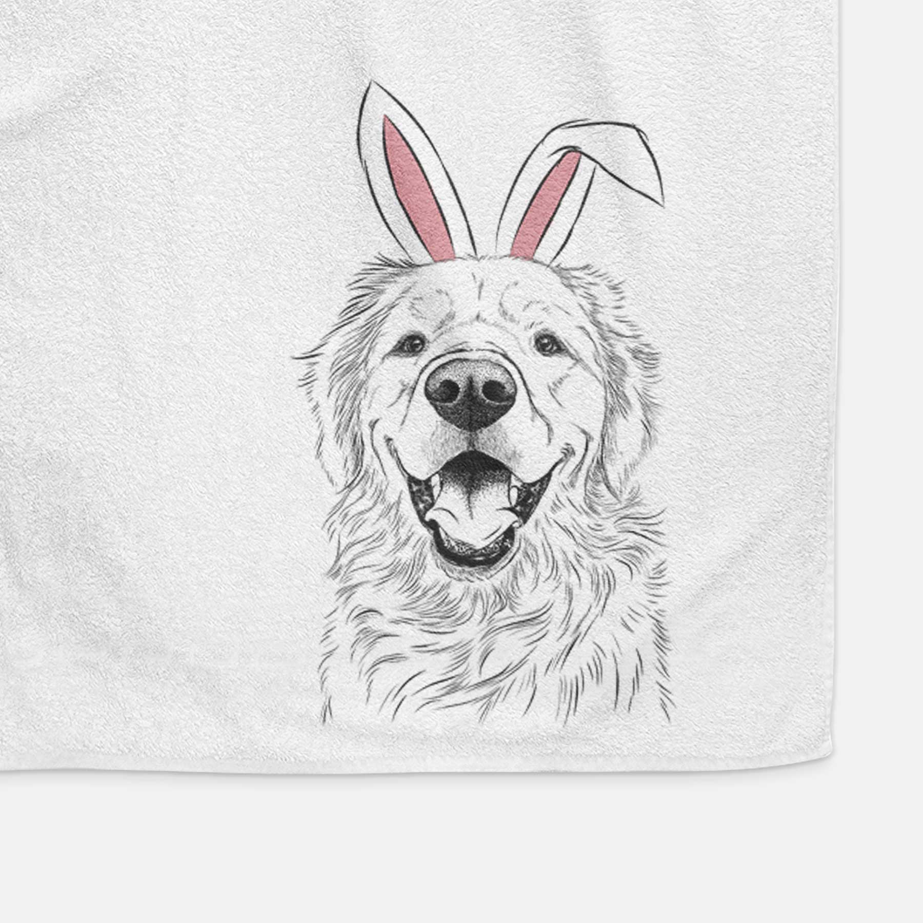 Roger the Golden Retriever Decorative Hand Towel