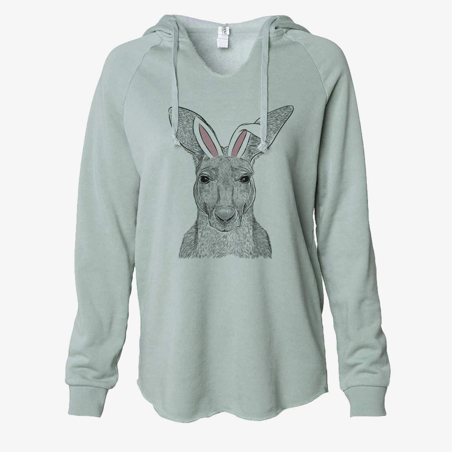 Easter Roger the Red Kangaroo - Cali Wave Hooded Sweatshirt