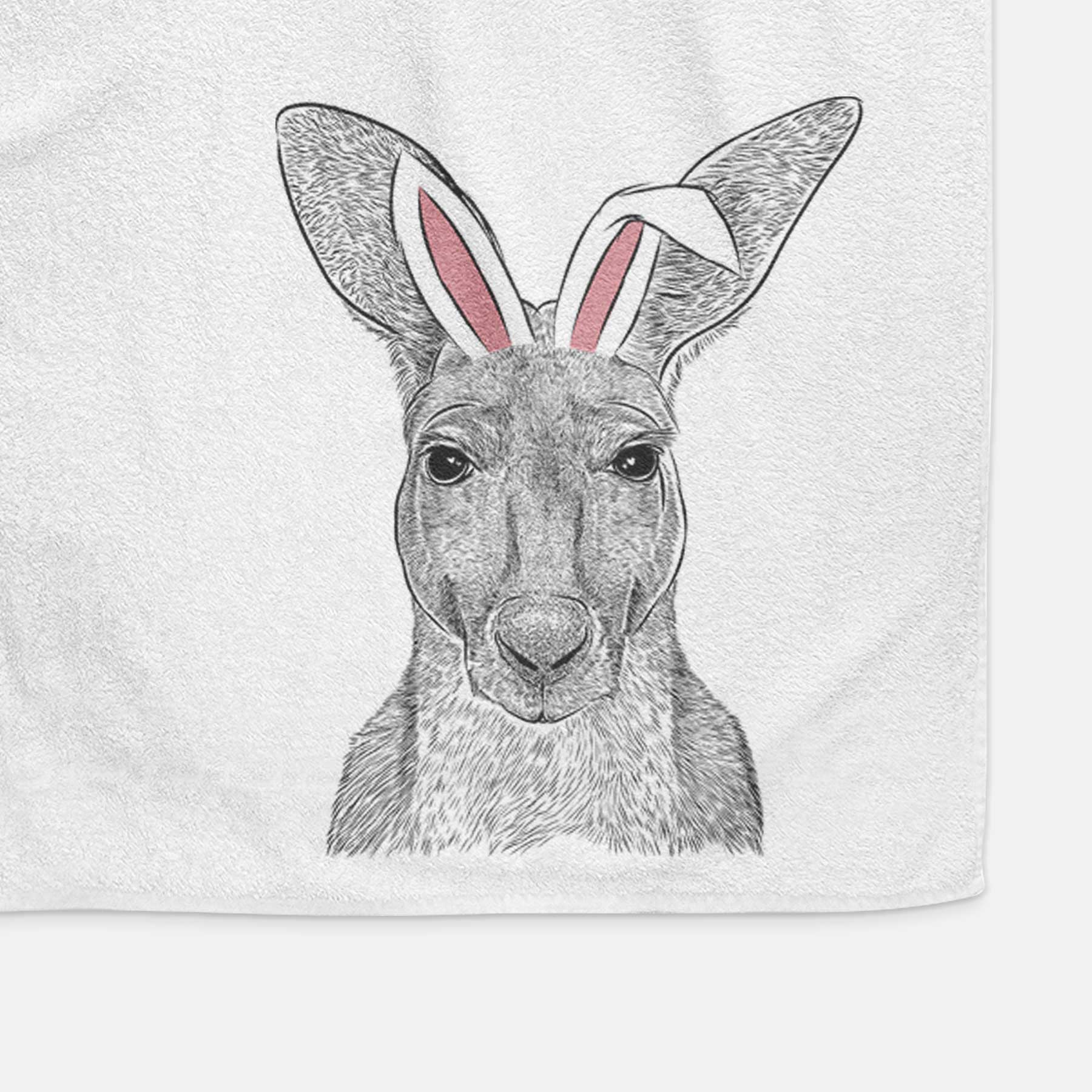 Roger the Red Kangaroo Decorative Hand Towel