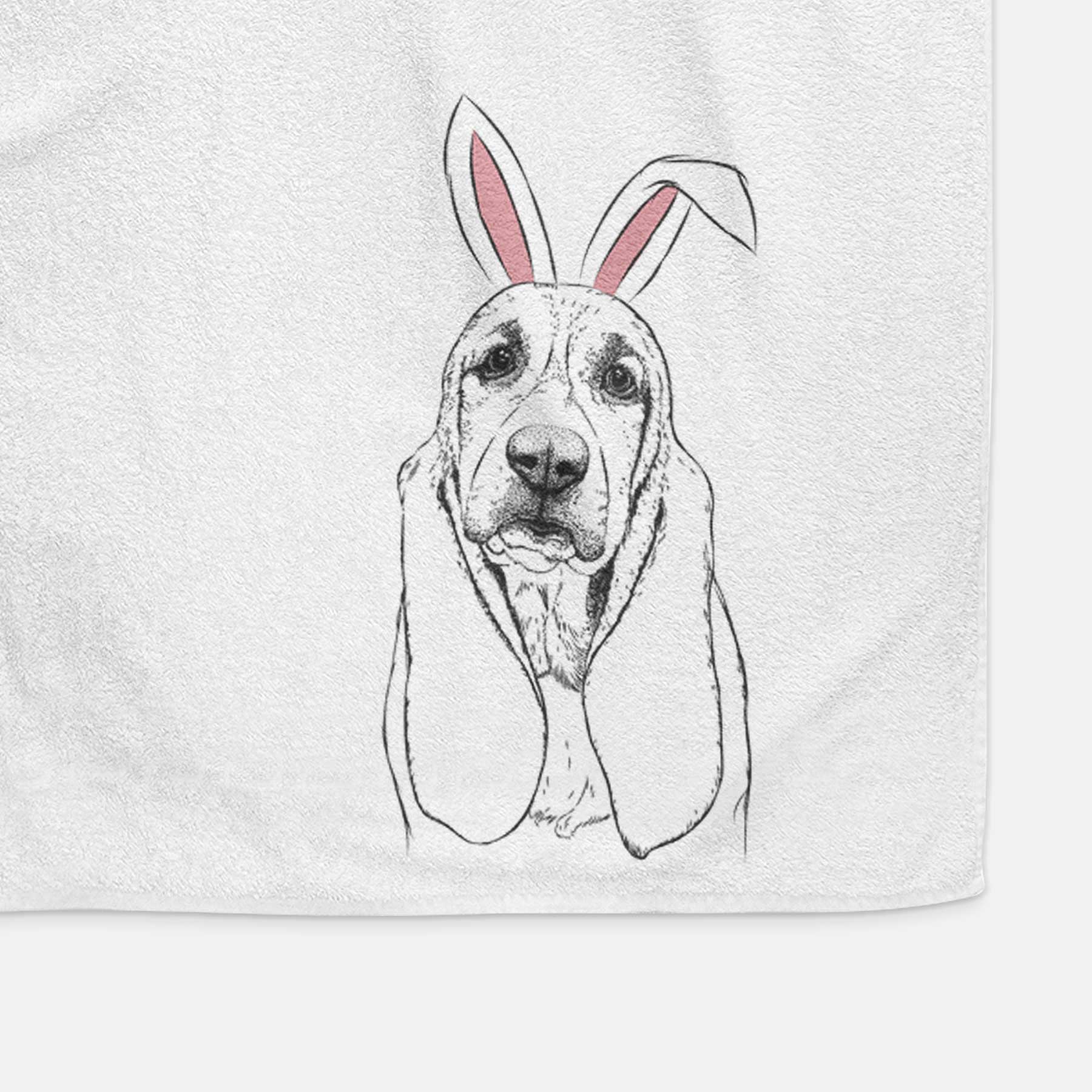 Rolo the Basset Hound Decorative Hand Towel