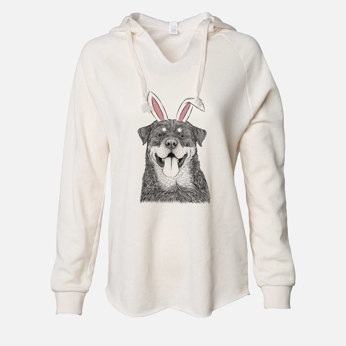 Easter Romeo the Rottweiler - Cali Wave Hooded Sweatshirt