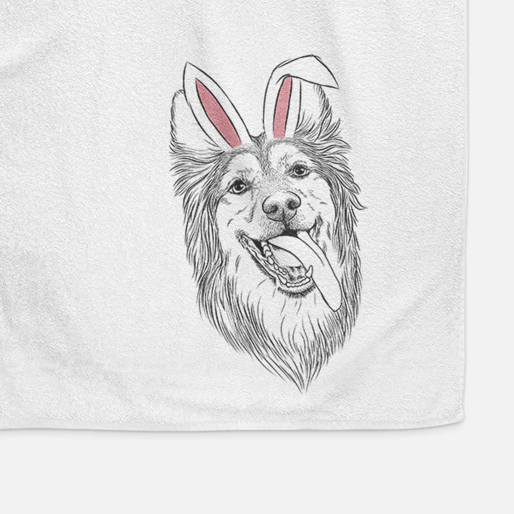 Rosalie the German Shepherd Mix Decorative Hand Towel