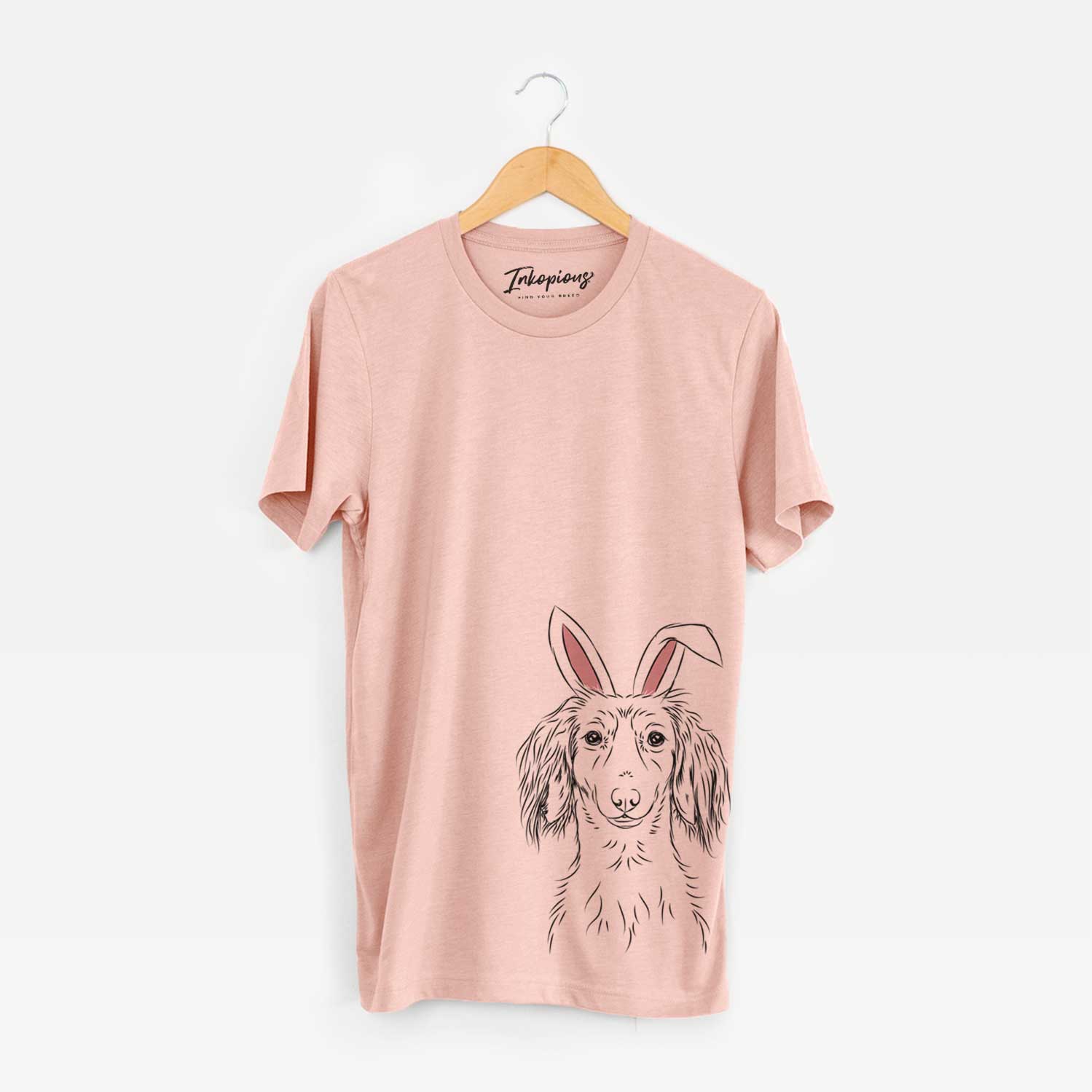 Easter Roux the Long Haired Dachshund - Unisex Crewneck