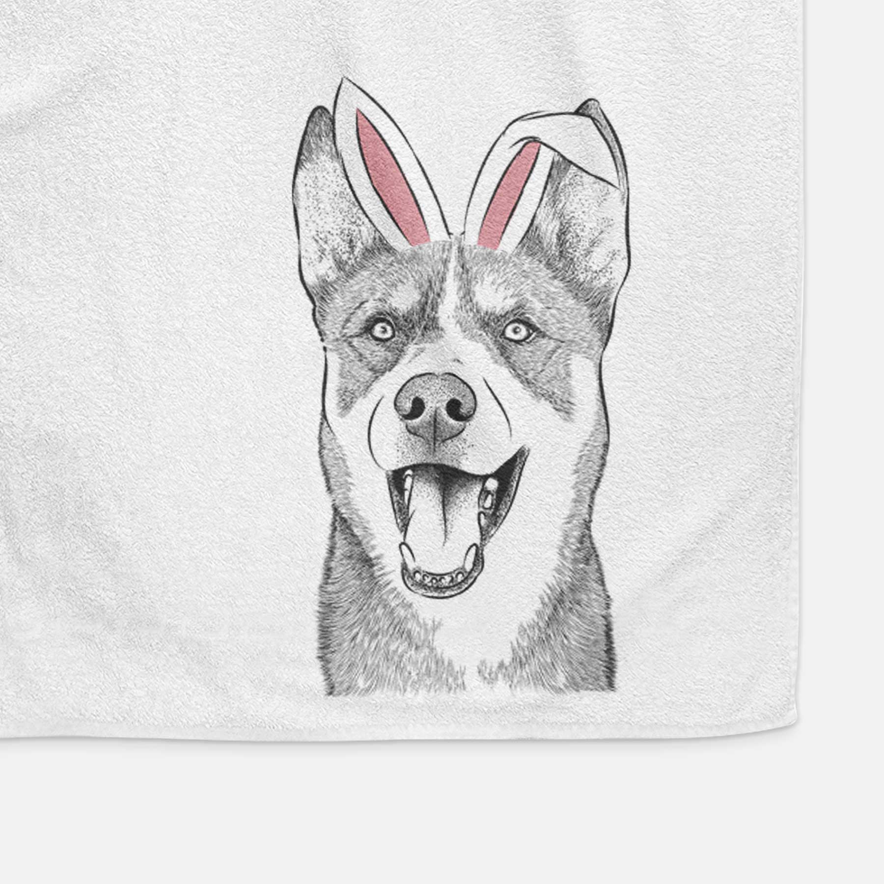 Roux the Siberian Husky Decorative Hand Towel