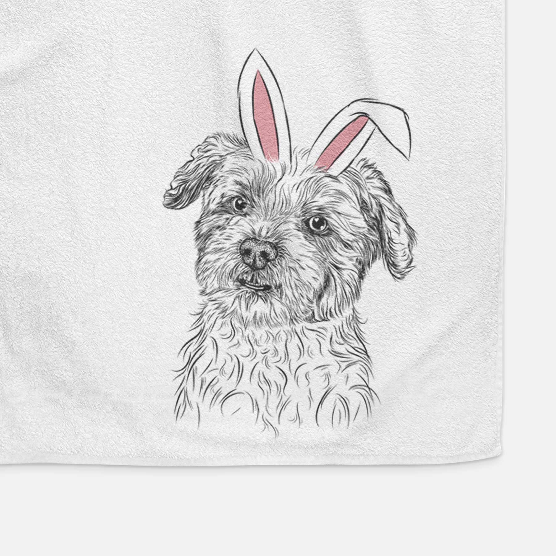 Roxie the Schnauzer Shih Tzu Mix Decorative Hand Towel