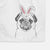 Ruby the Pug Decorative Hand Towel