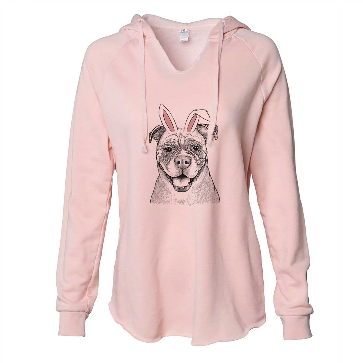 Easter Rufus the American Bulldog - Cali Wave Hooded Sweatshirt
